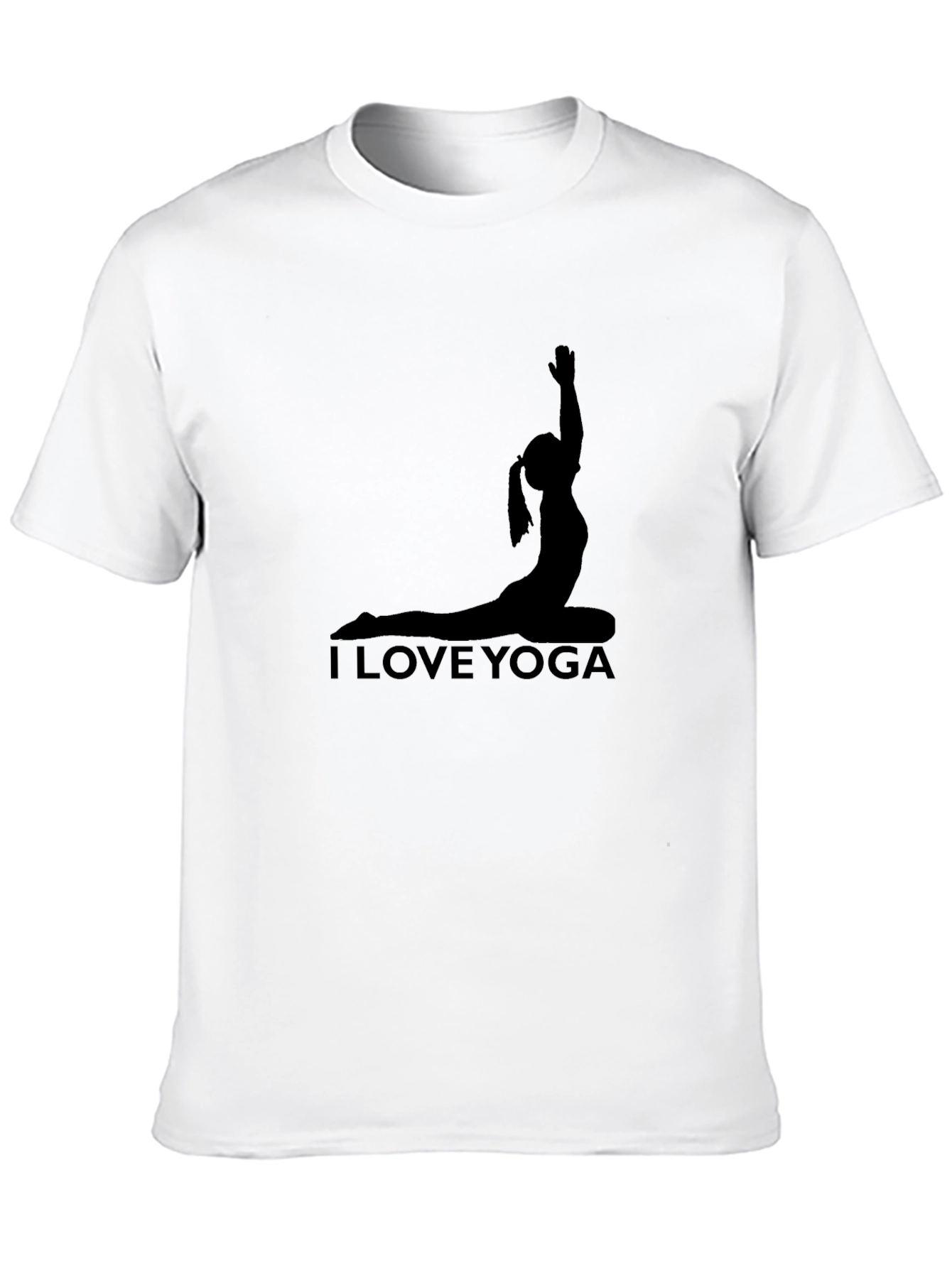 I Love Yoga Black T-Shirt