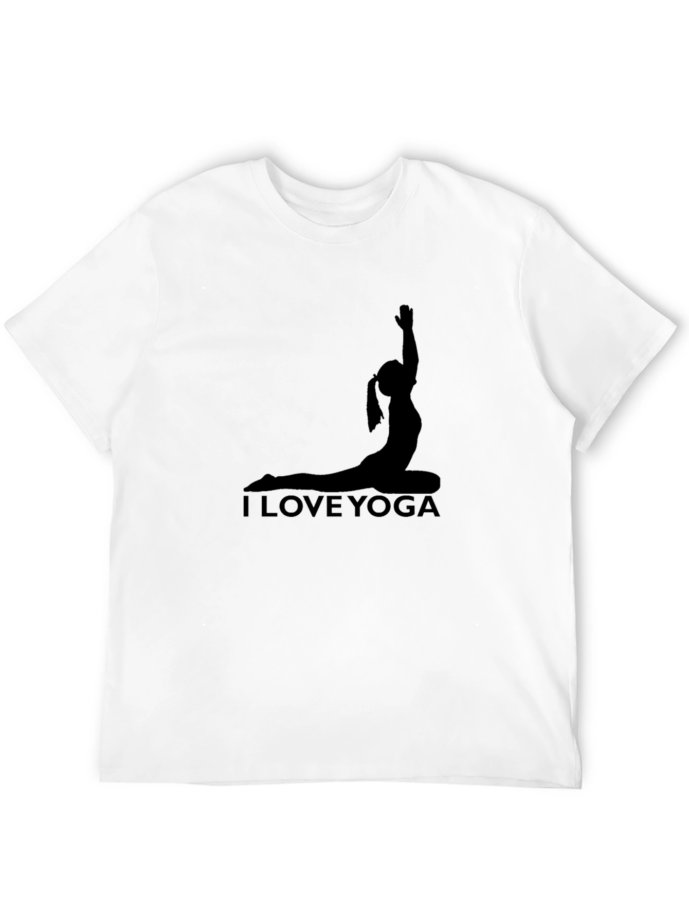 I Love Yoga Black T-Shirt