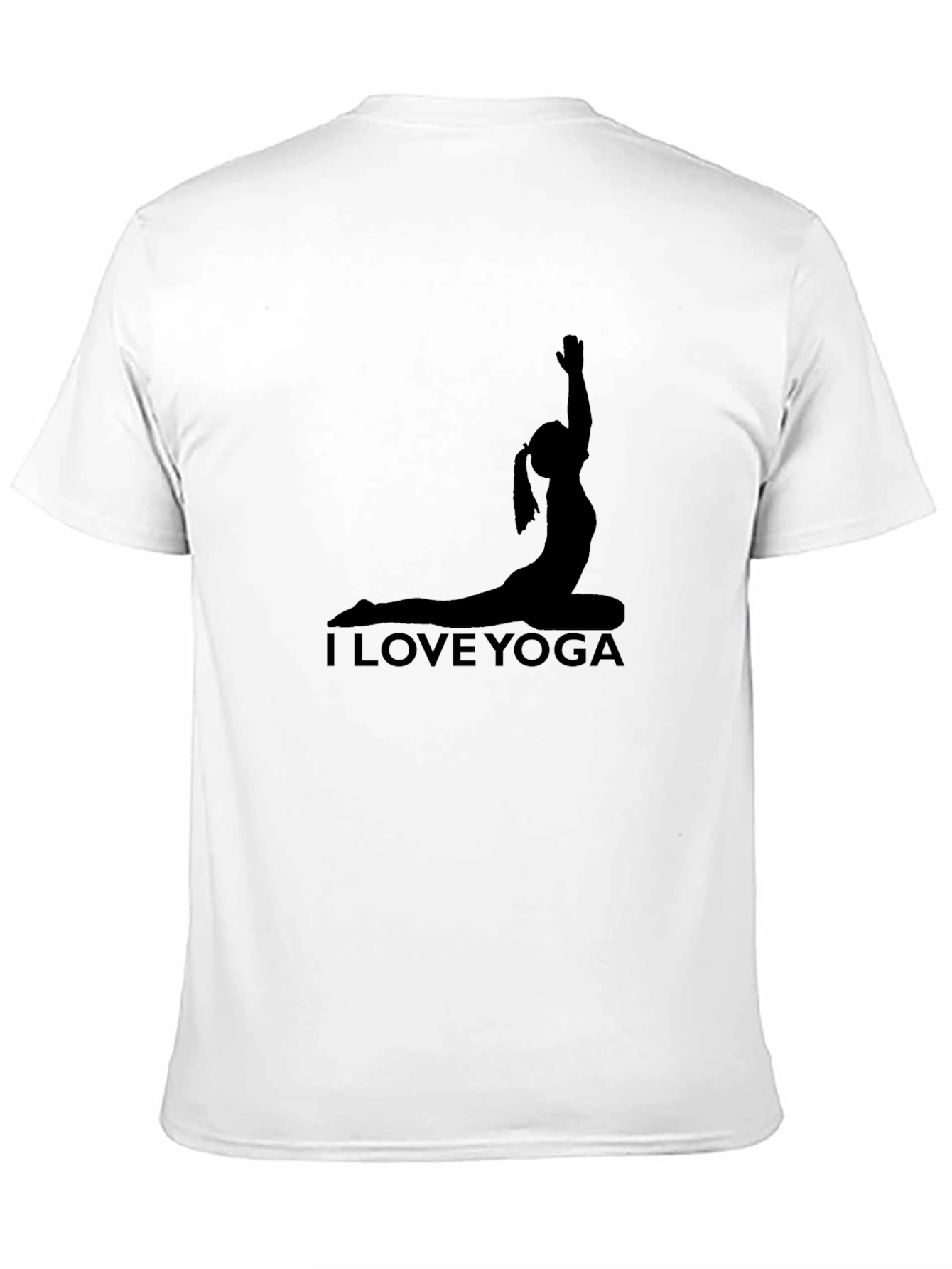 I Love Yoga Black T-Shirt