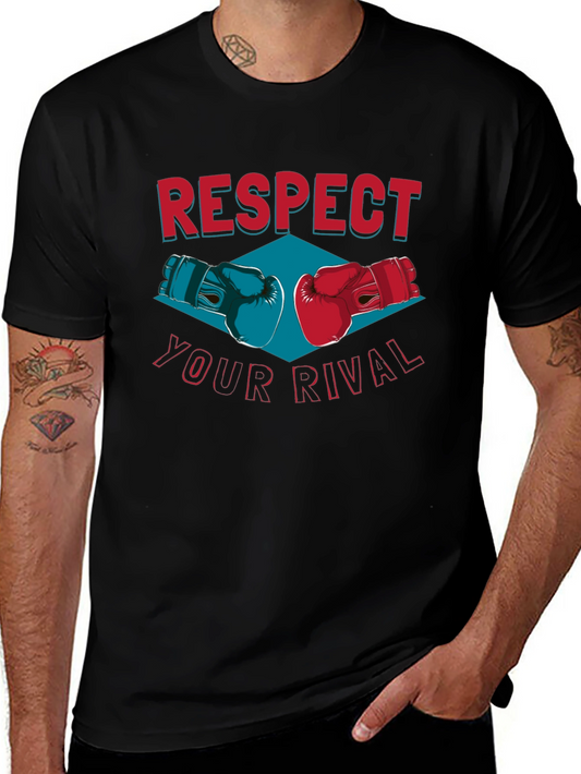 Respect Your Rival Boxing Gloves Graphic Tee