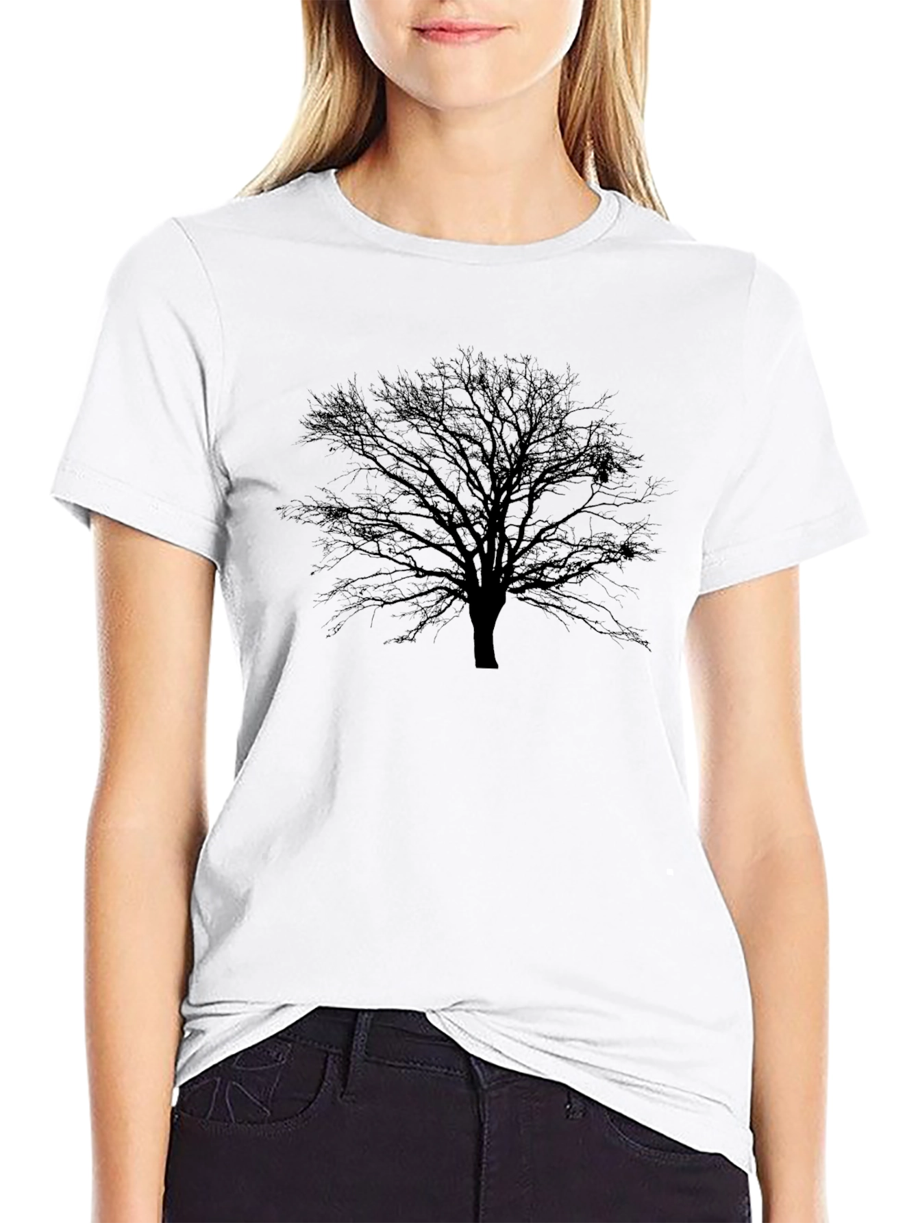Dark Tree Graphic Tee - Mens Black T-Shirt