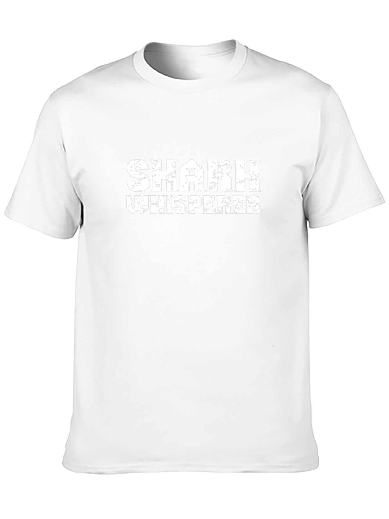 Shark Whisperer Graphic Tee - Black Cotton T-Shirt