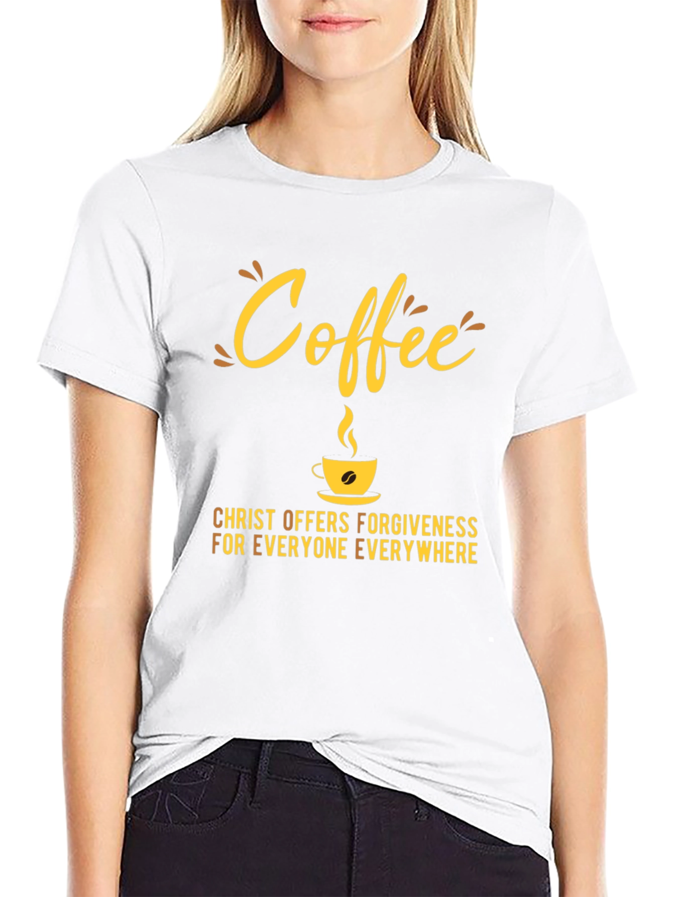 Coffee Christ Offers Forgiveness T-Shirt