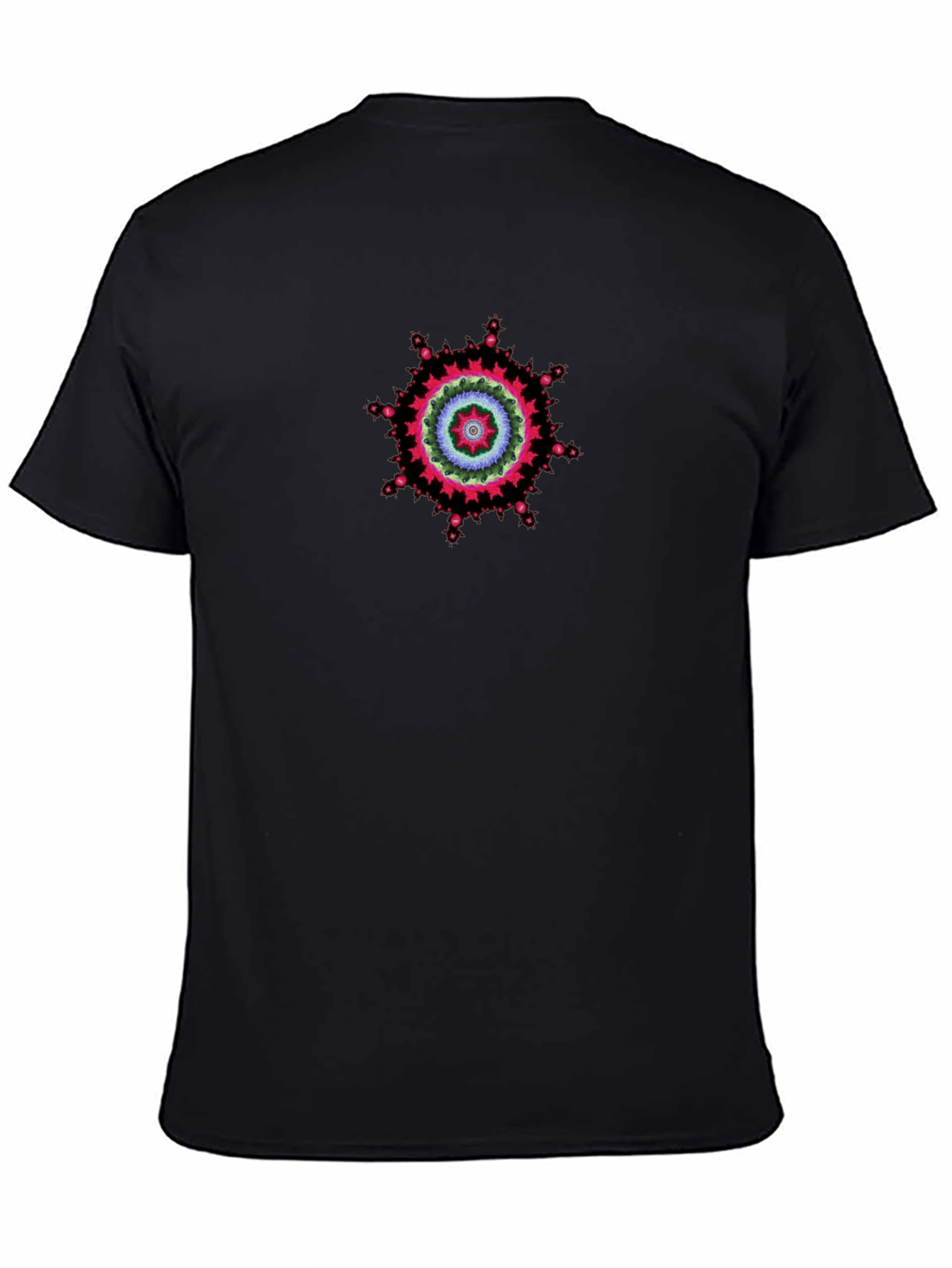 Geometric Mandala T-Shirt - Black