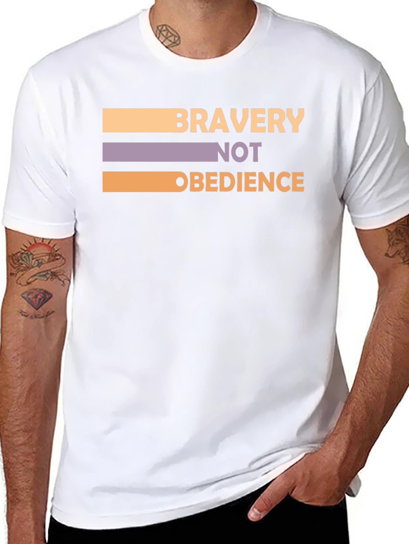 Bravery Not Obedience T-Shirt - Bold Statement Tee