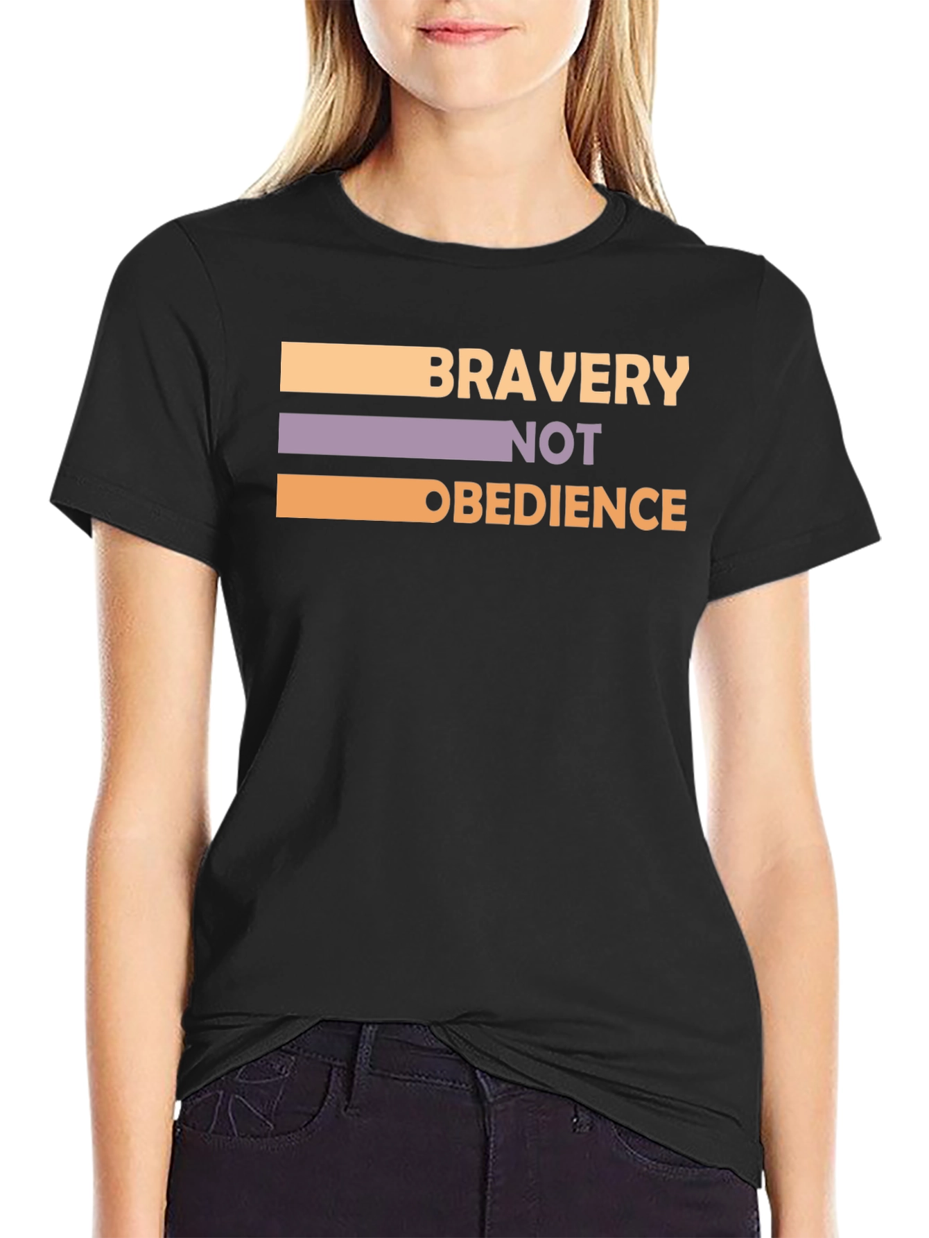 Bravery Not Obedience T-Shirt - Bold Statement Tee