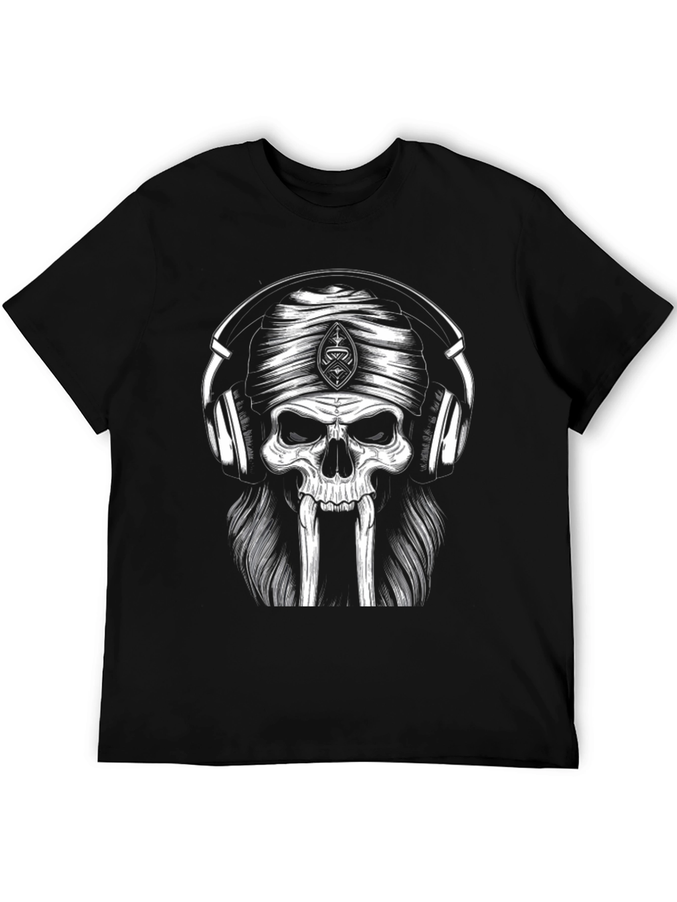 Skull Headphone T-Shirt - Cool Graphic Tee