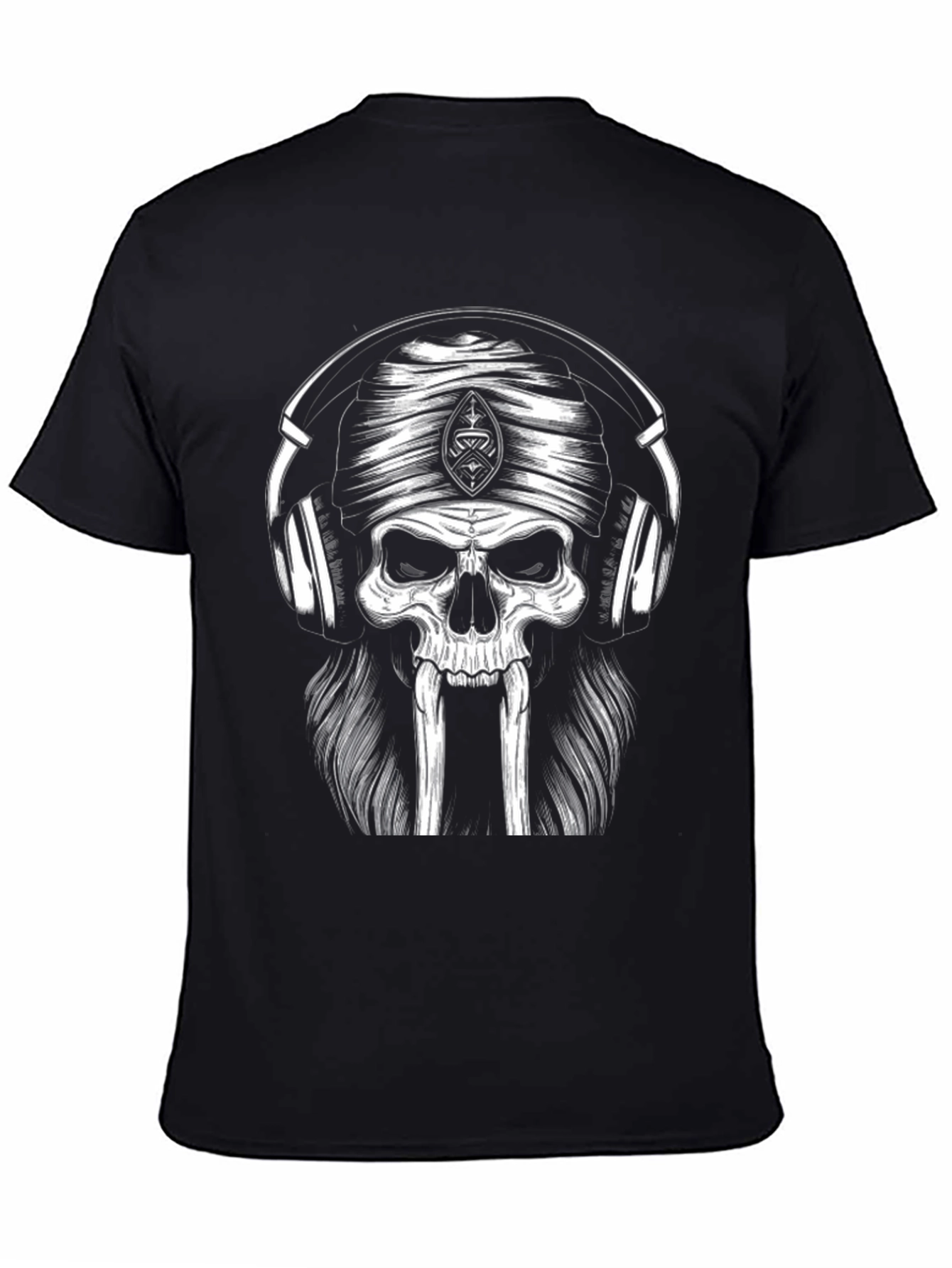 Skull Headphone T-Shirt - Cool Graphic Tee