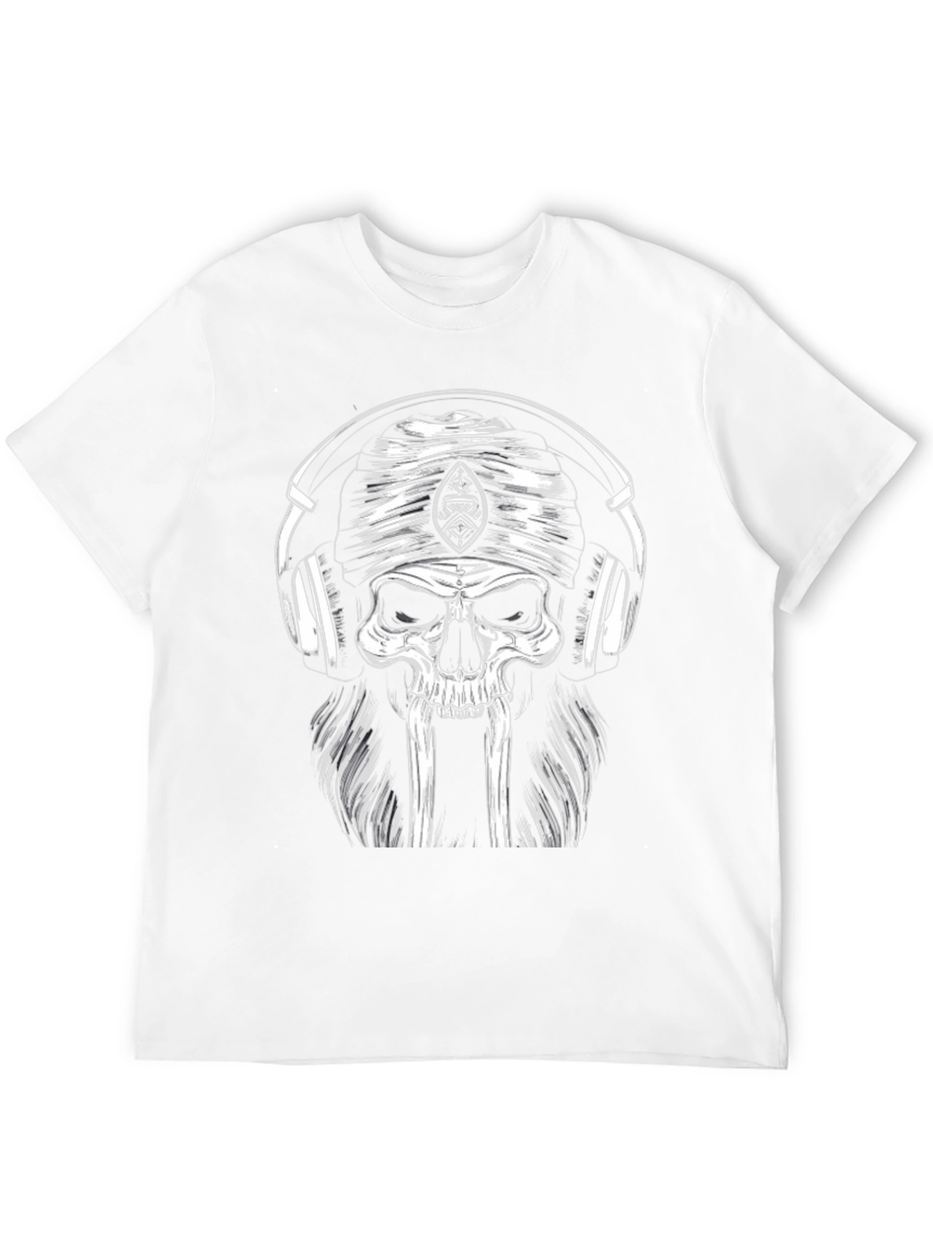 Skull Headphone T-Shirt - Cool Graphic Tee