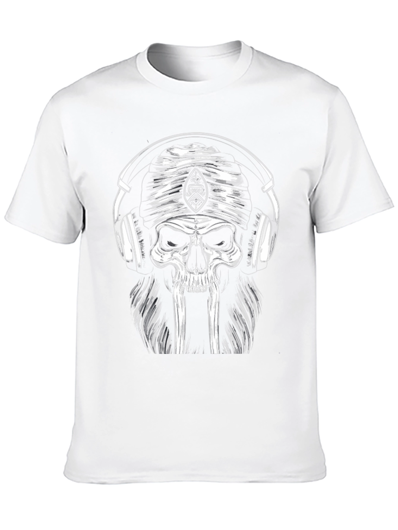 Skull Headphone T-Shirt - Cool Graphic Tee