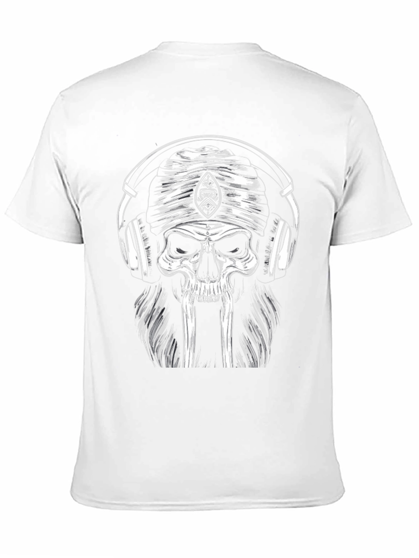 Skull Headphone T-Shirt - Cool Graphic Tee