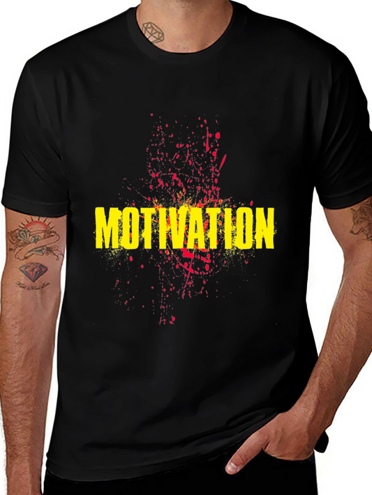 Motivation Graphic Tee - Black
