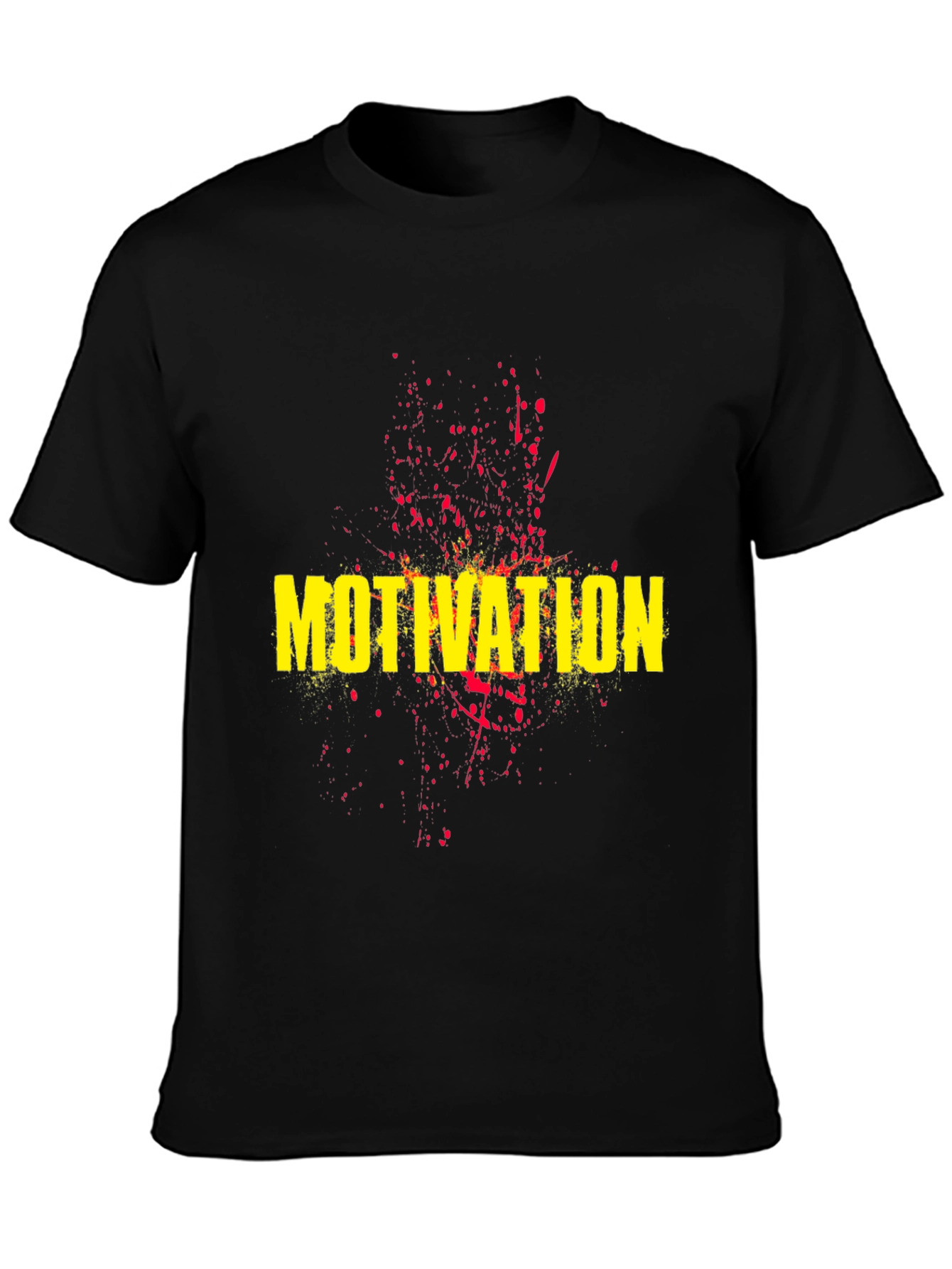 Motivation Graphic Tee - Black
