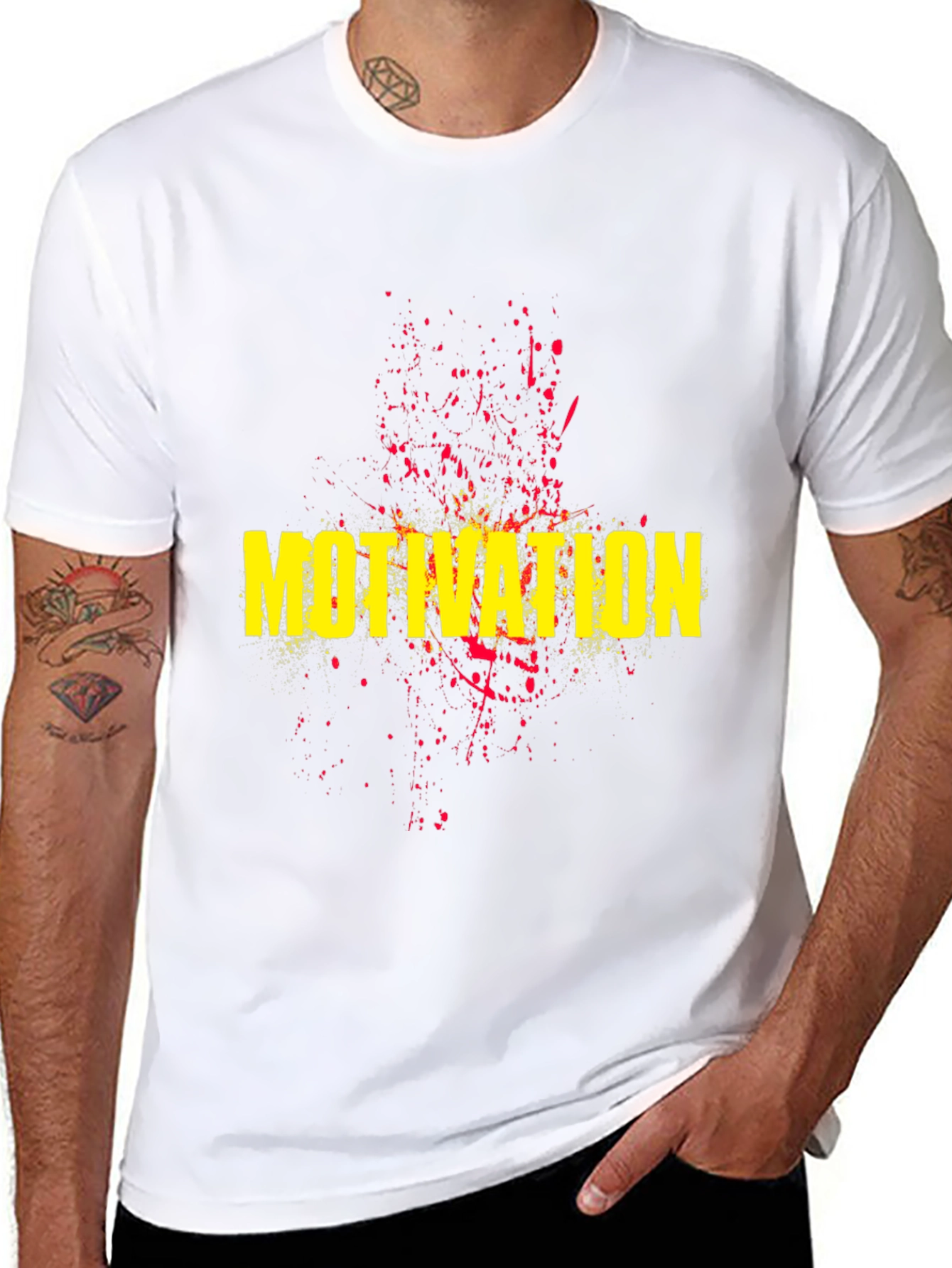 Motivation Graphic Tee - Black