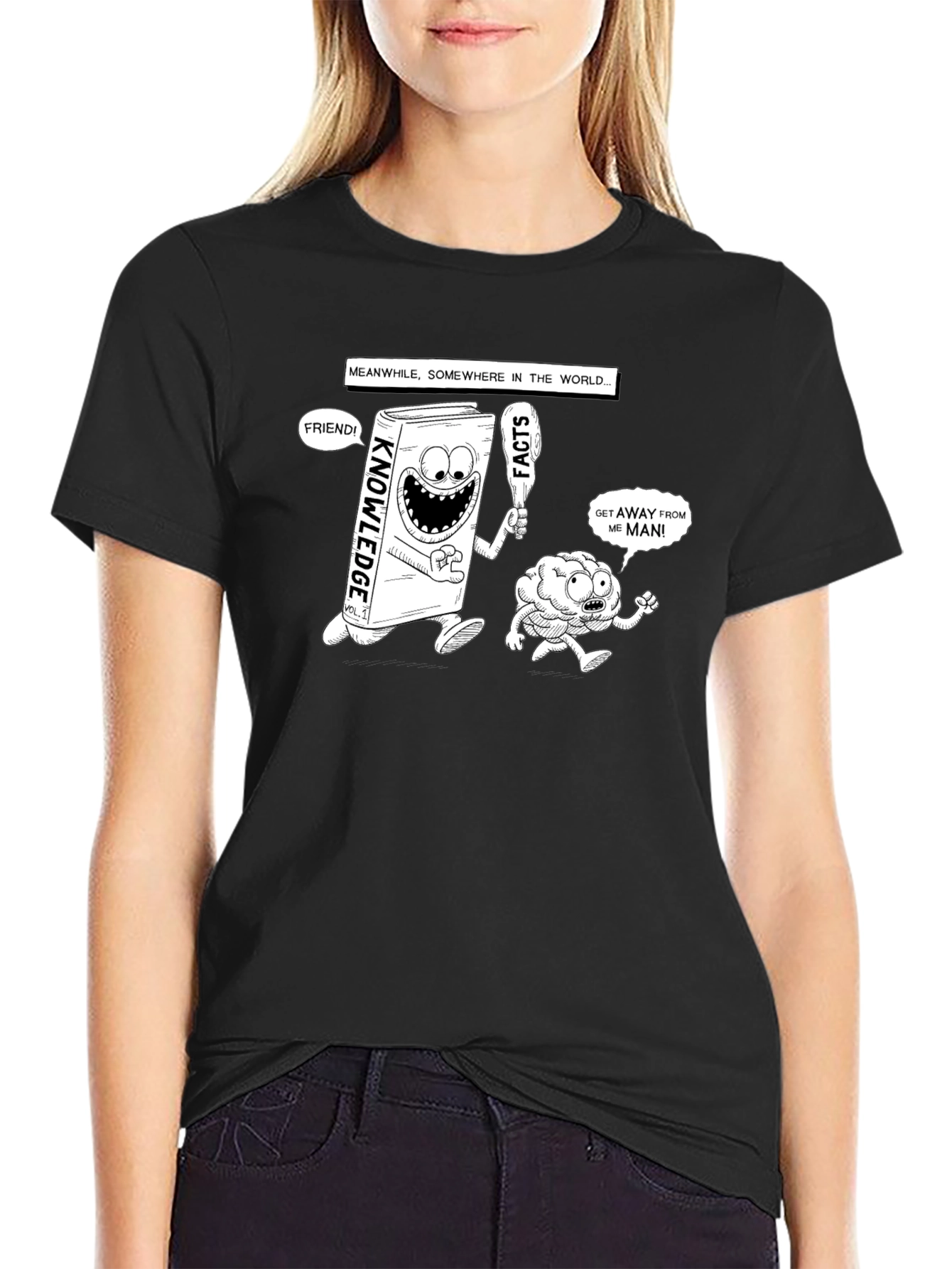 Knowledge vs. Facts Graphic T-Shirt