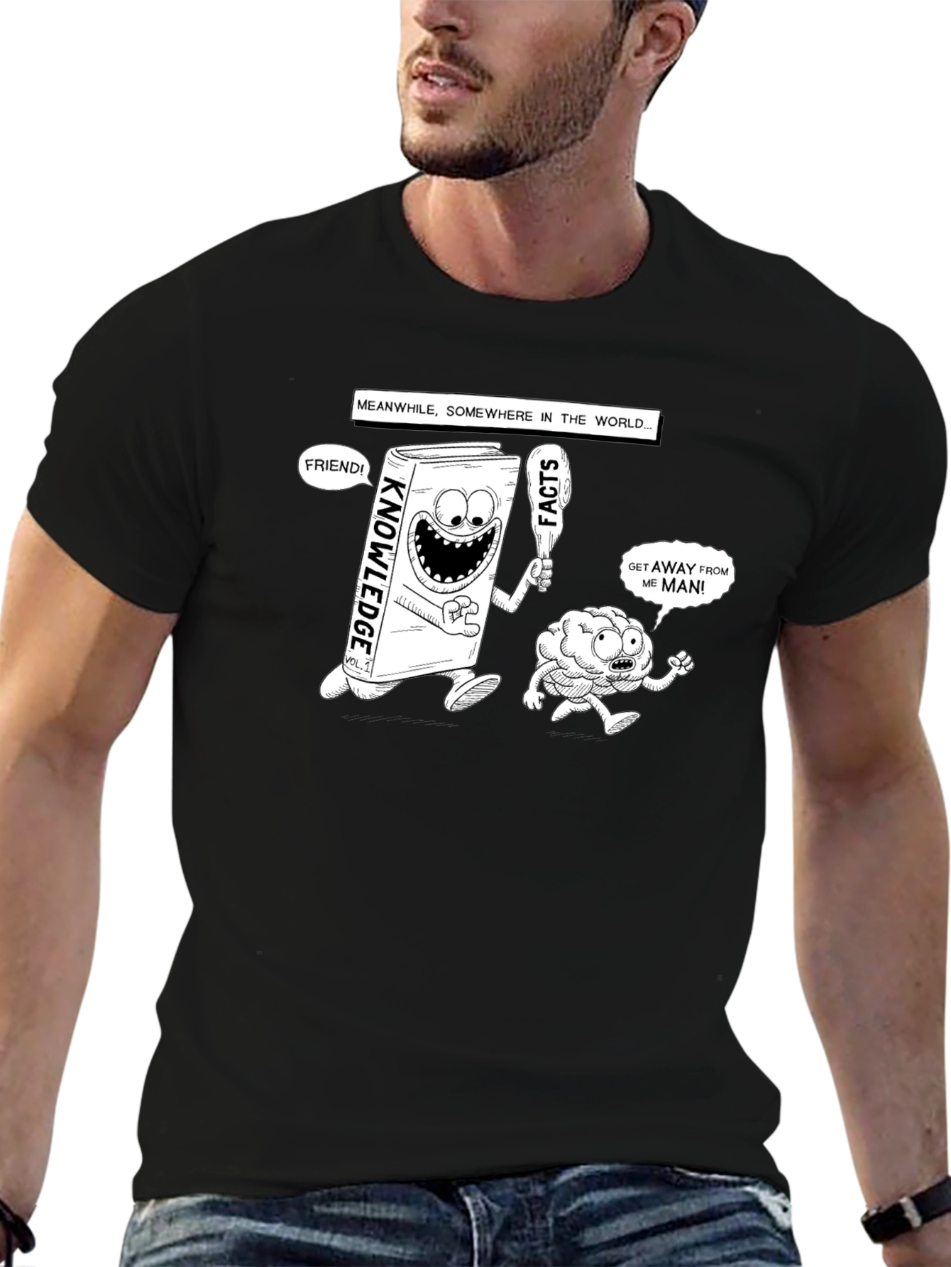 Knowledge vs. Facts Graphic T-Shirt