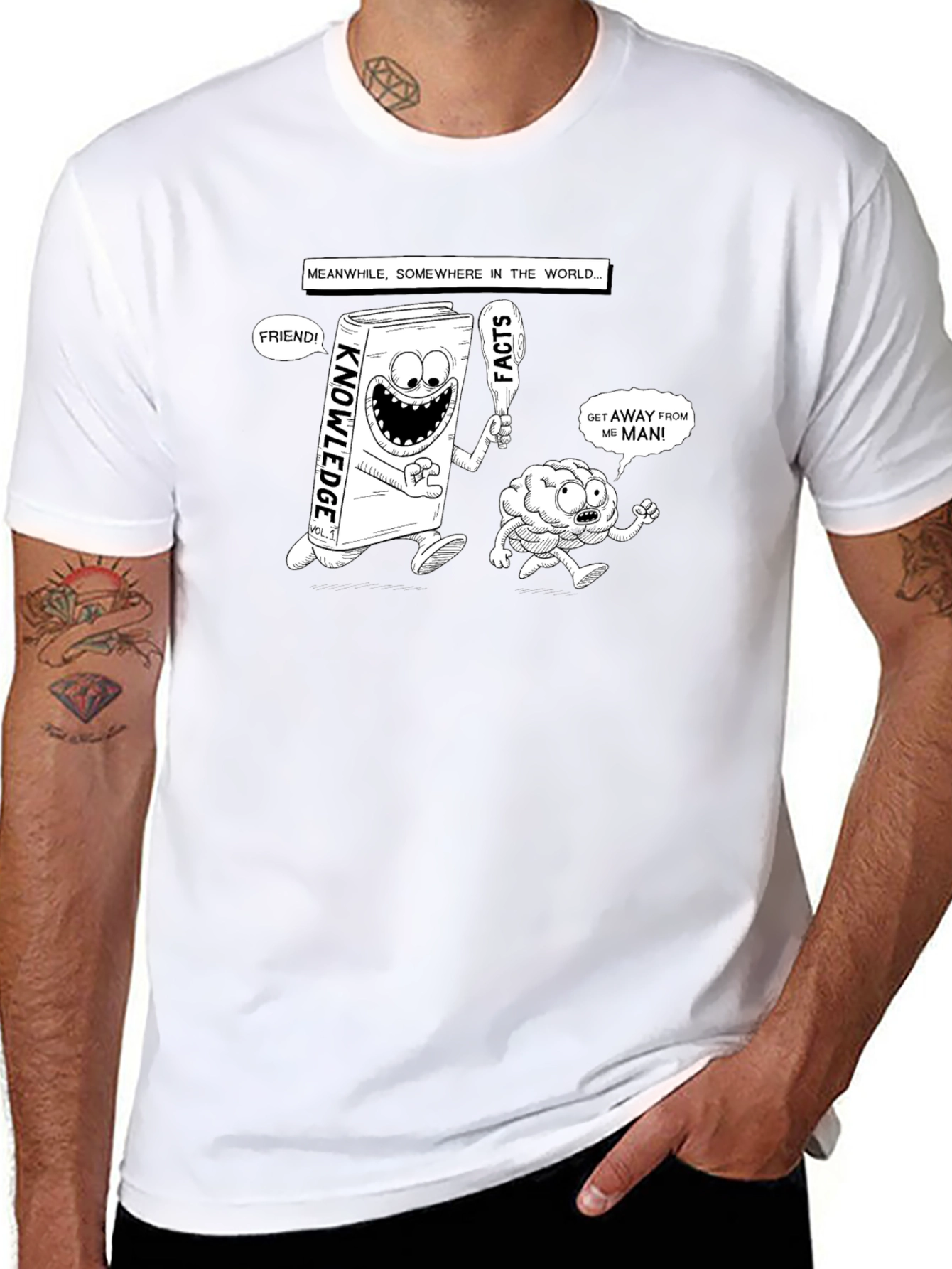 Knowledge vs. Facts Graphic T-Shirt