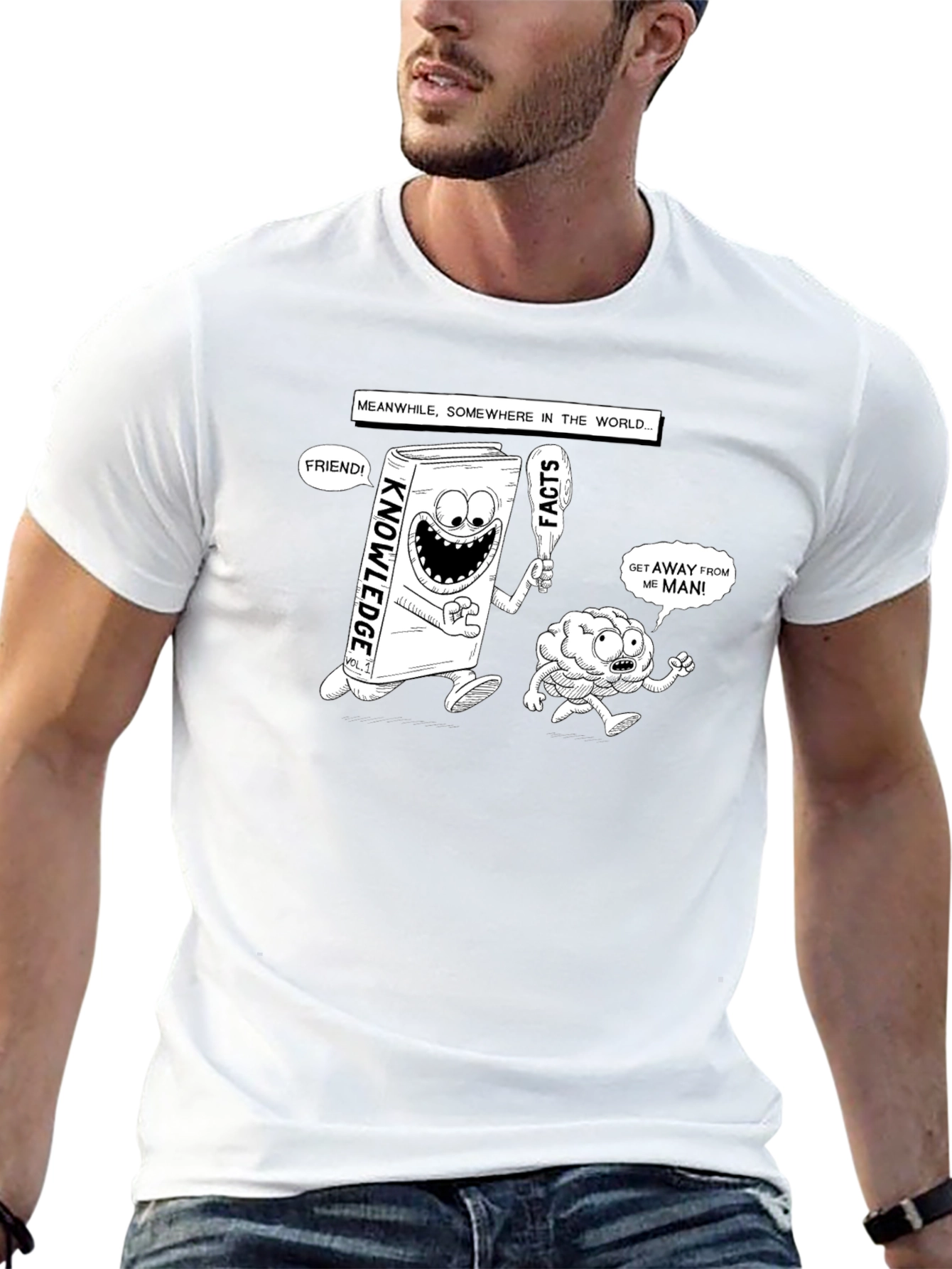 Knowledge vs. Facts Graphic T-Shirt