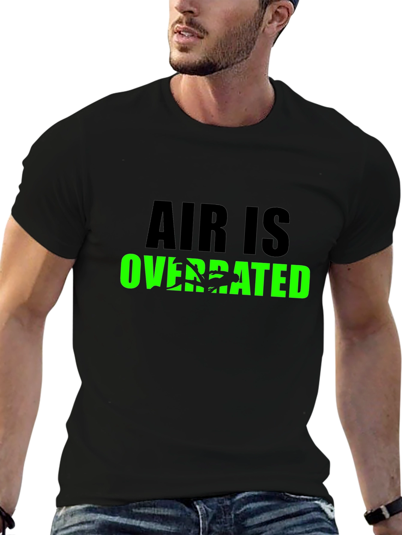 Air Is Overrated T-Shirt - Novelty Graphic Tee