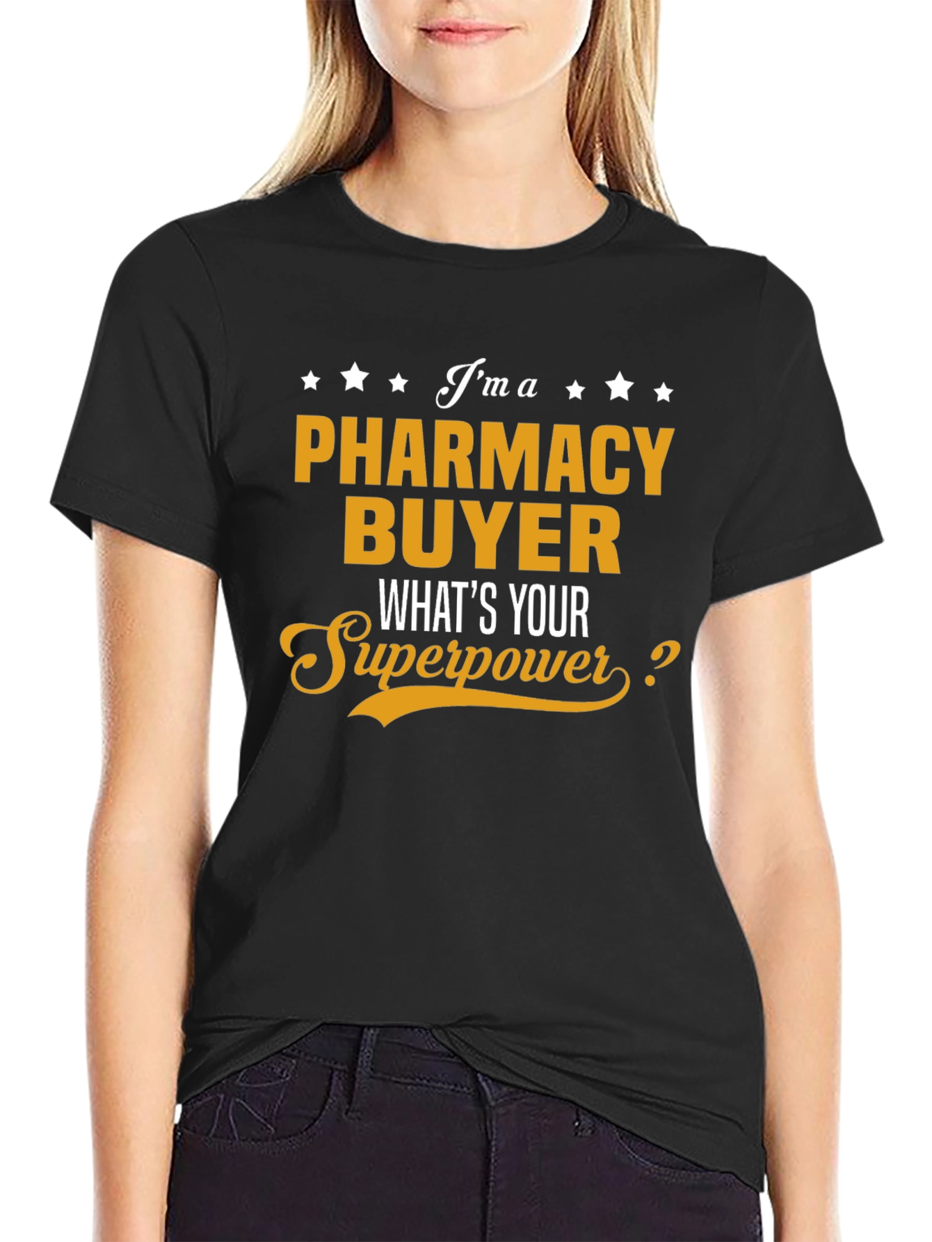 Pharmacy Buyer Superpower T-Shirt - Black
