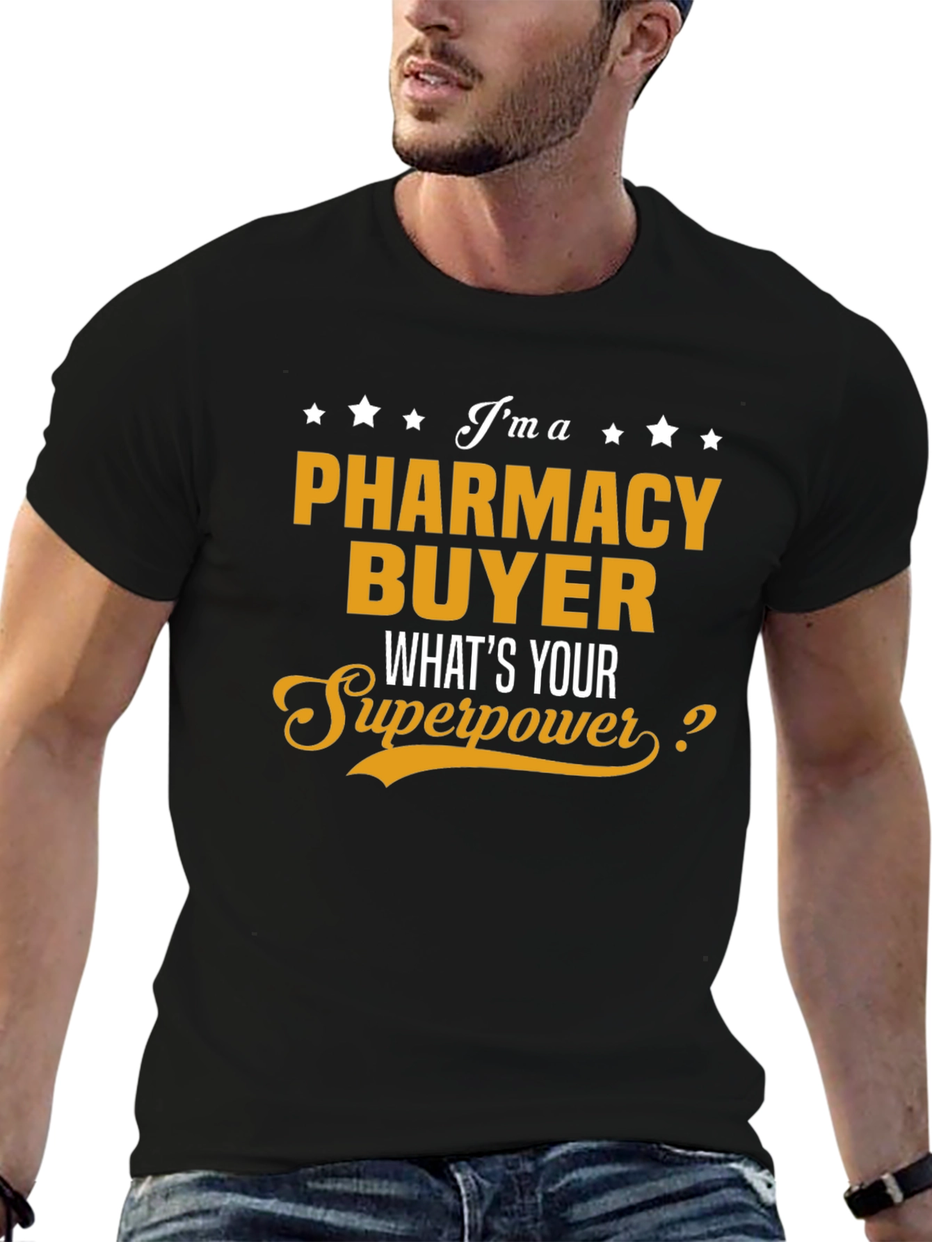 Pharmacy Buyer Superpower T-Shirt - Black