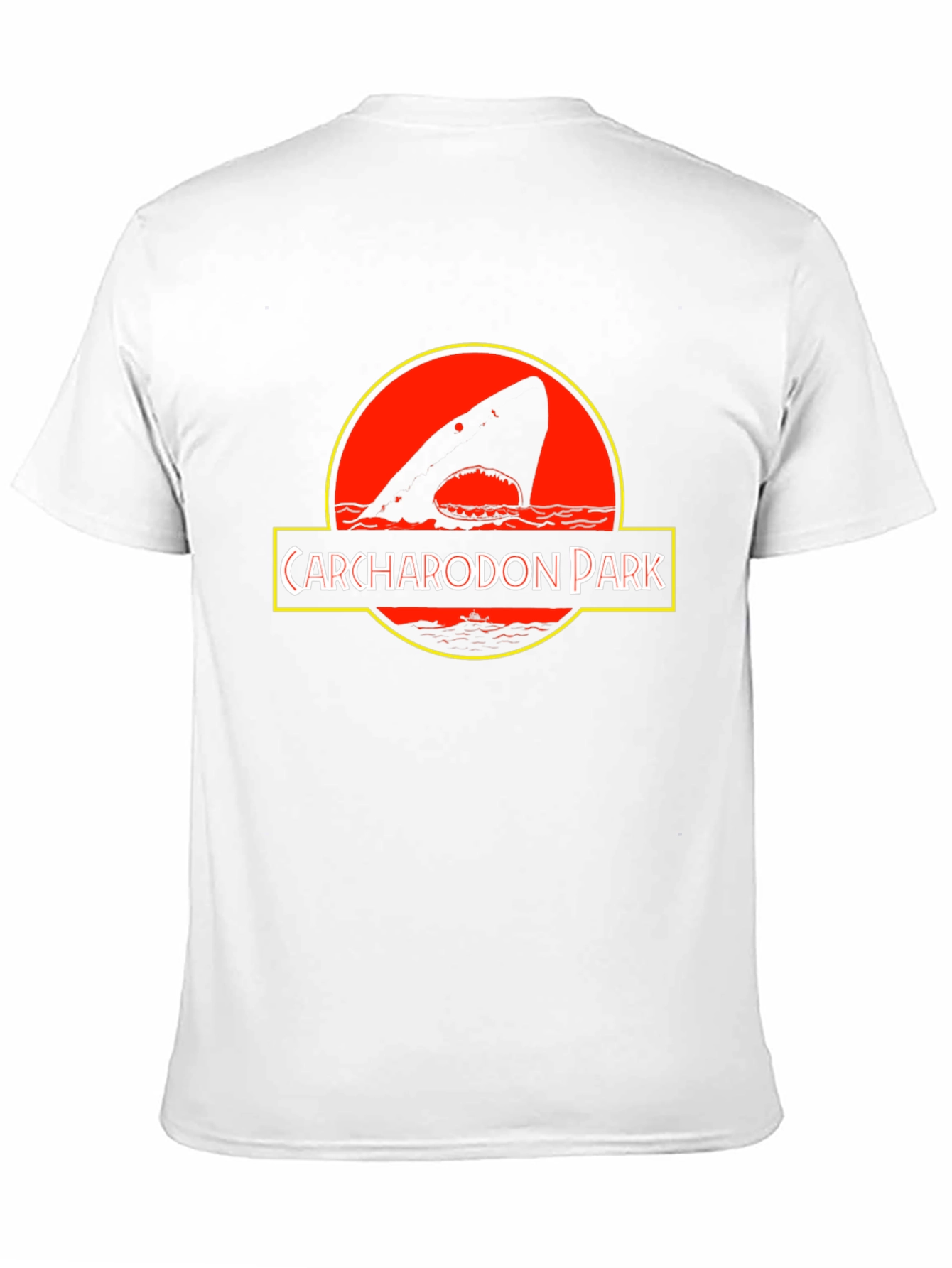 Carcharodon Park Black T-Shirt - Shark Parody Tee