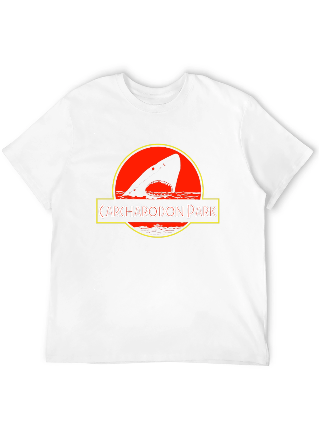 Carcharodon Park Black T-Shirt - Shark Parody Tee