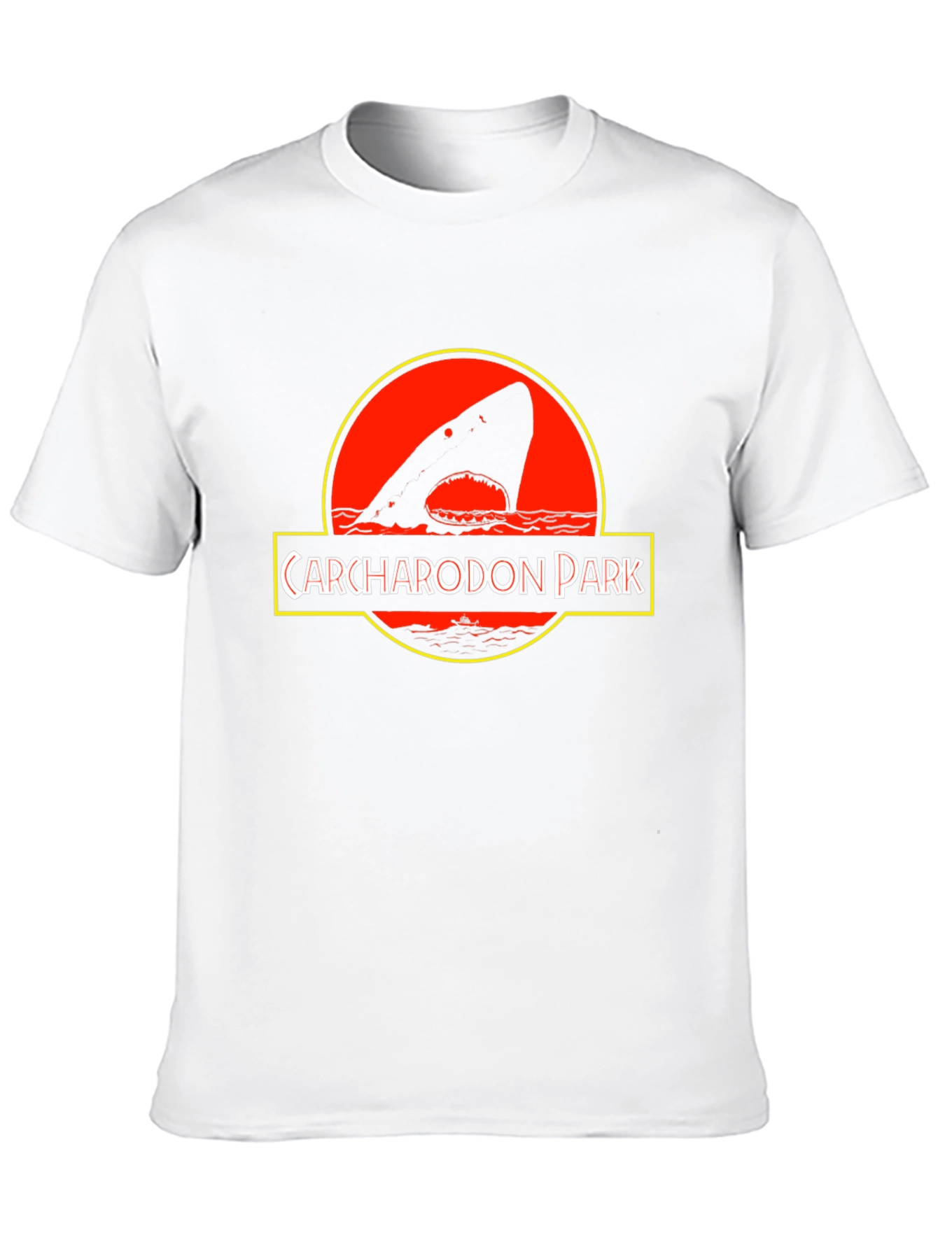 Carcharodon Park Black T-Shirt - Shark Parody Tee
