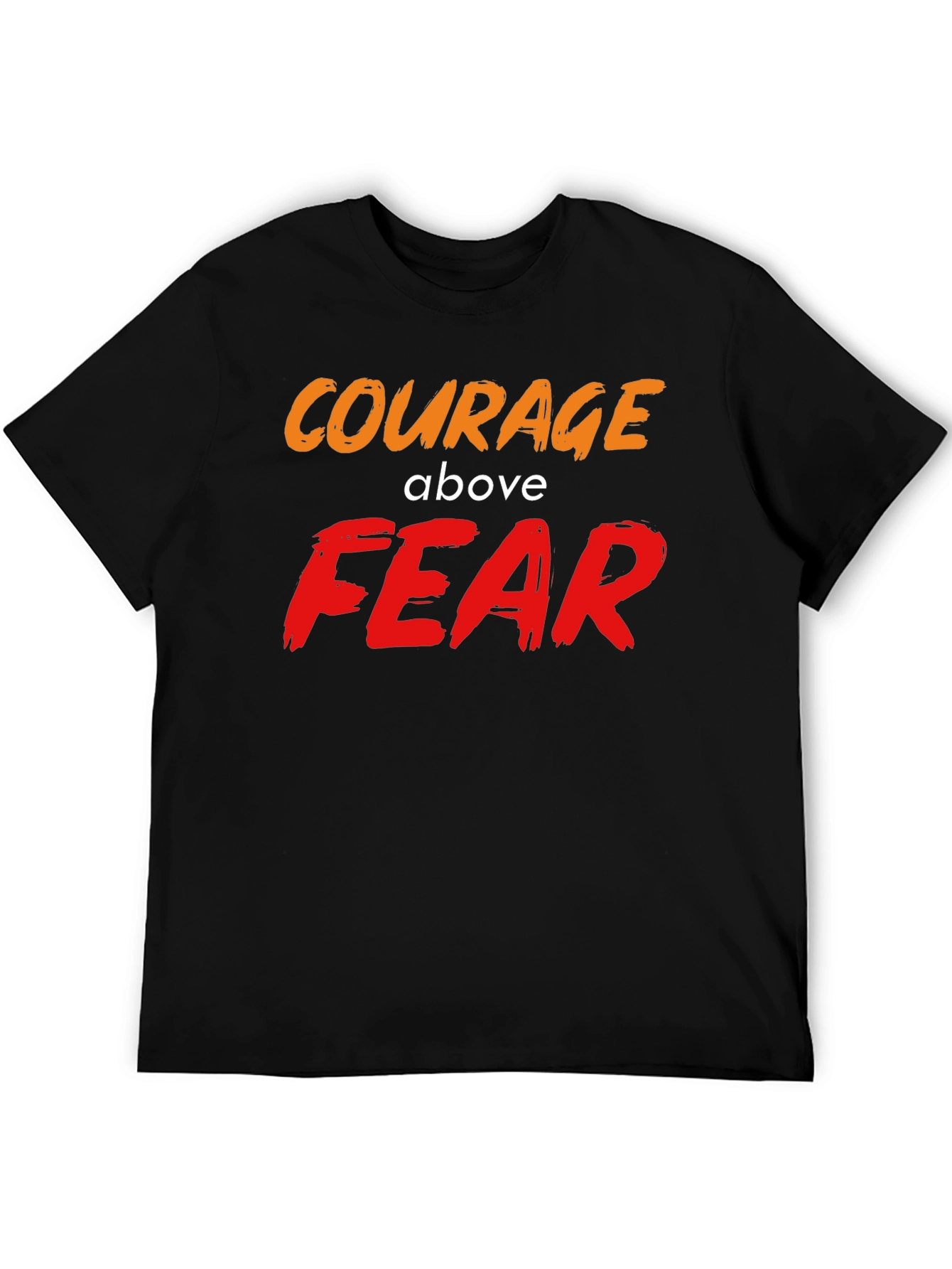 Courage Above Fear Graphic T-Shirt Black