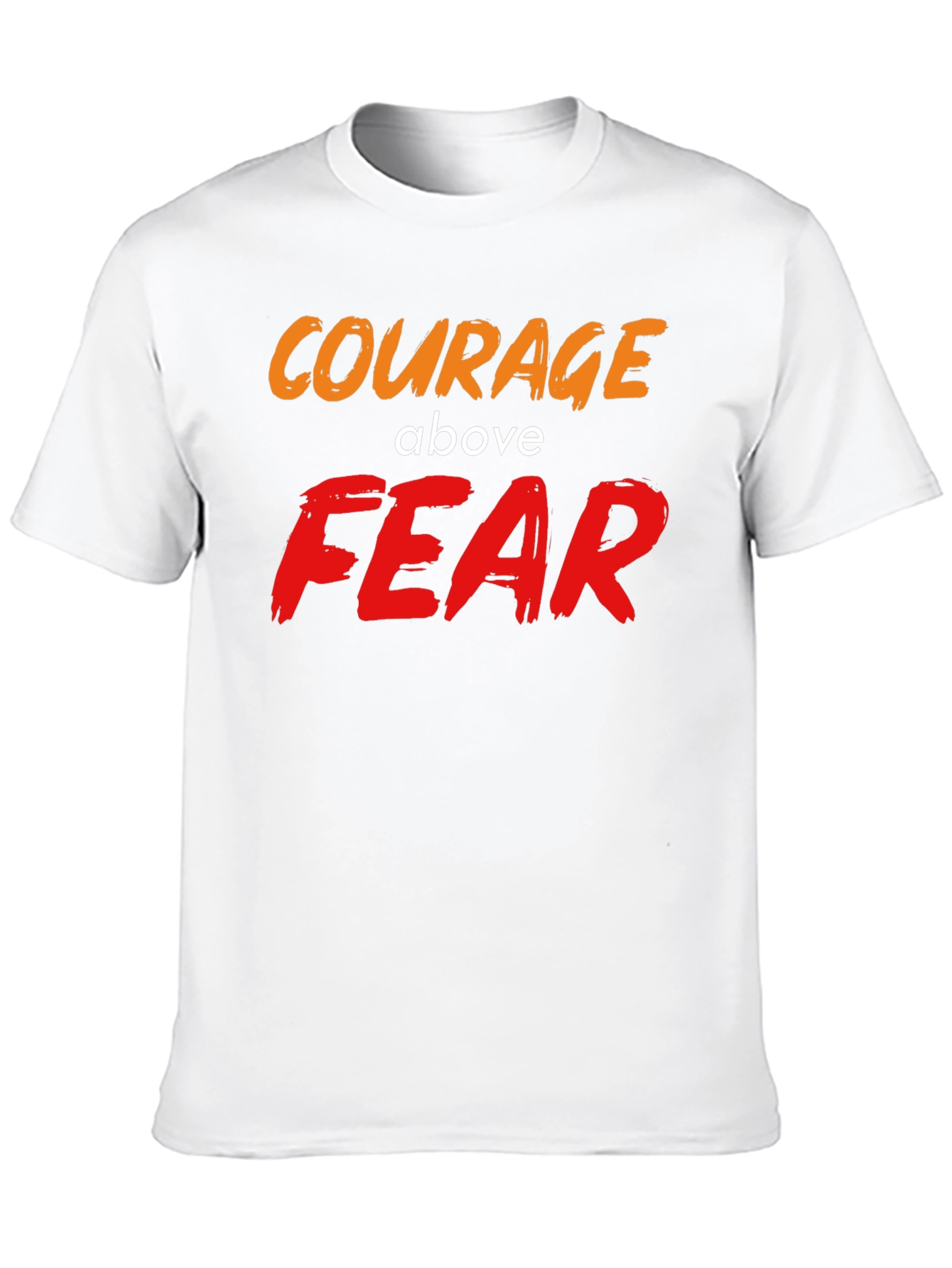 Courage Above Fear Graphic T-Shirt Black