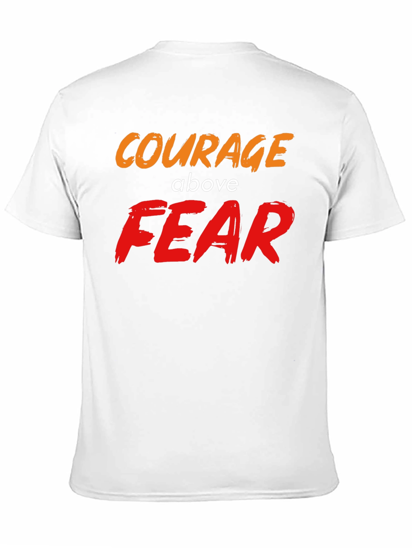 Courage Above Fear Graphic T-Shirt Black