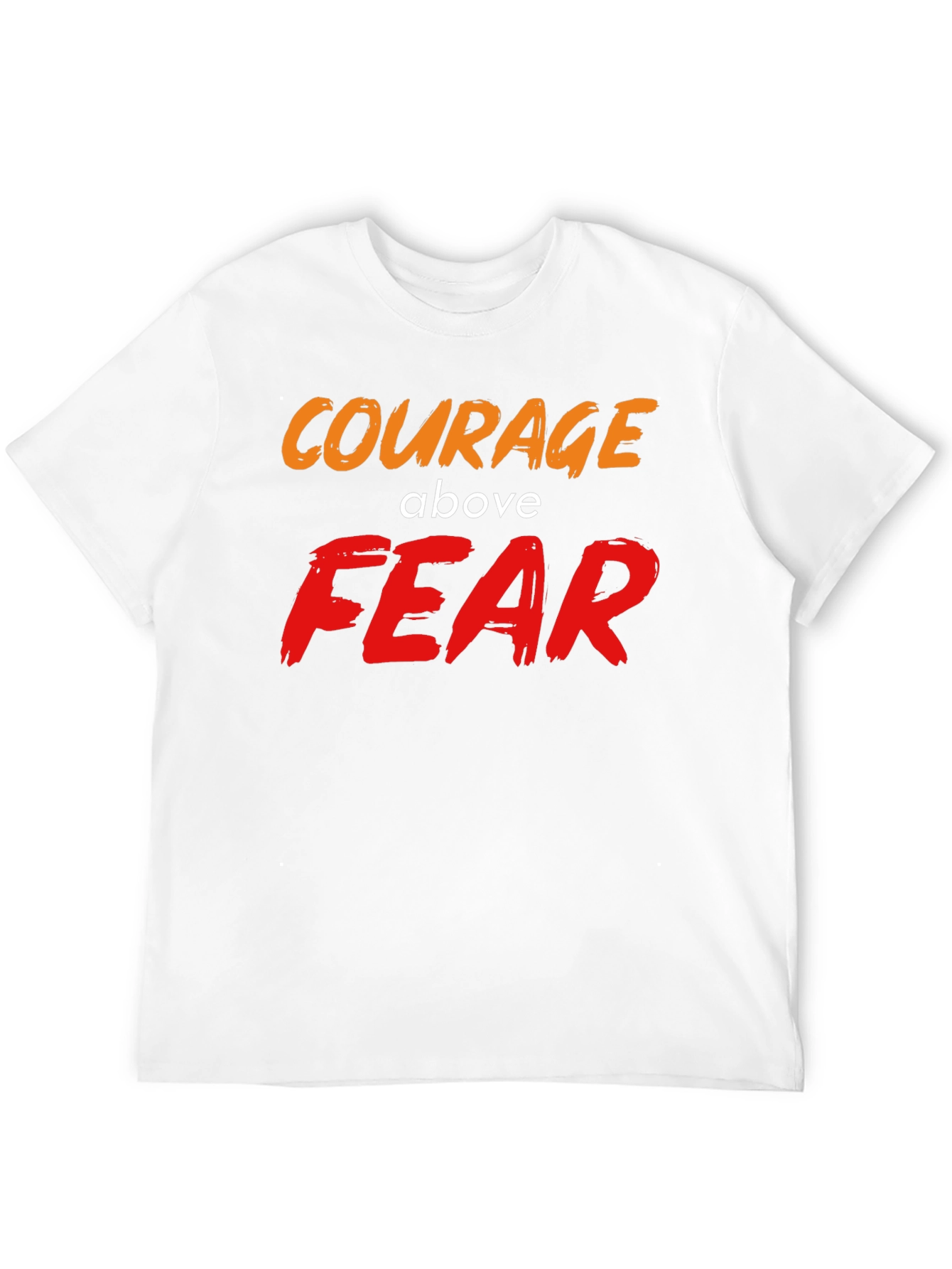 Courage Above Fear Graphic T-Shirt Black