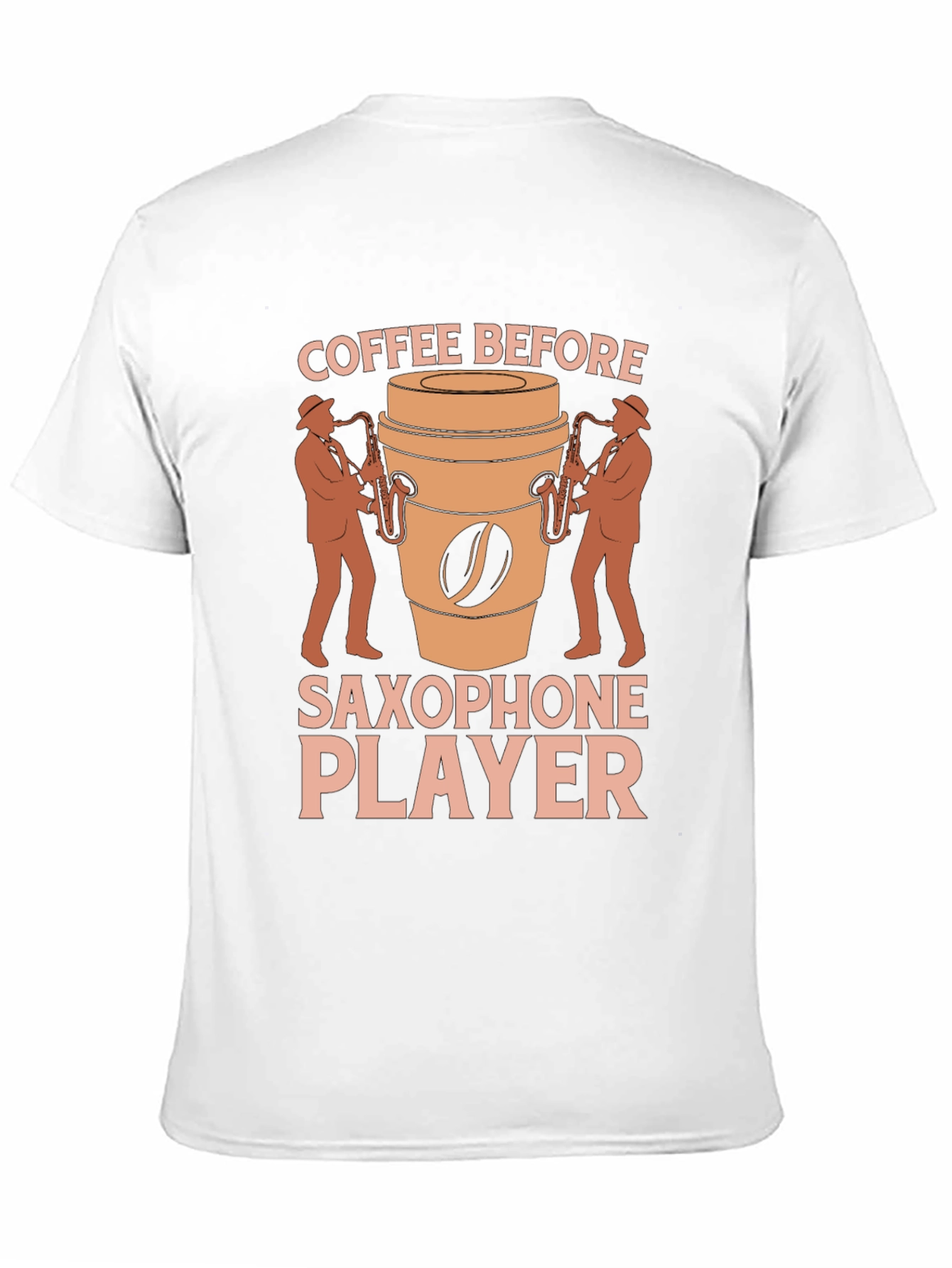 Coffee Before Saxophone Player Graphic T-Shirt