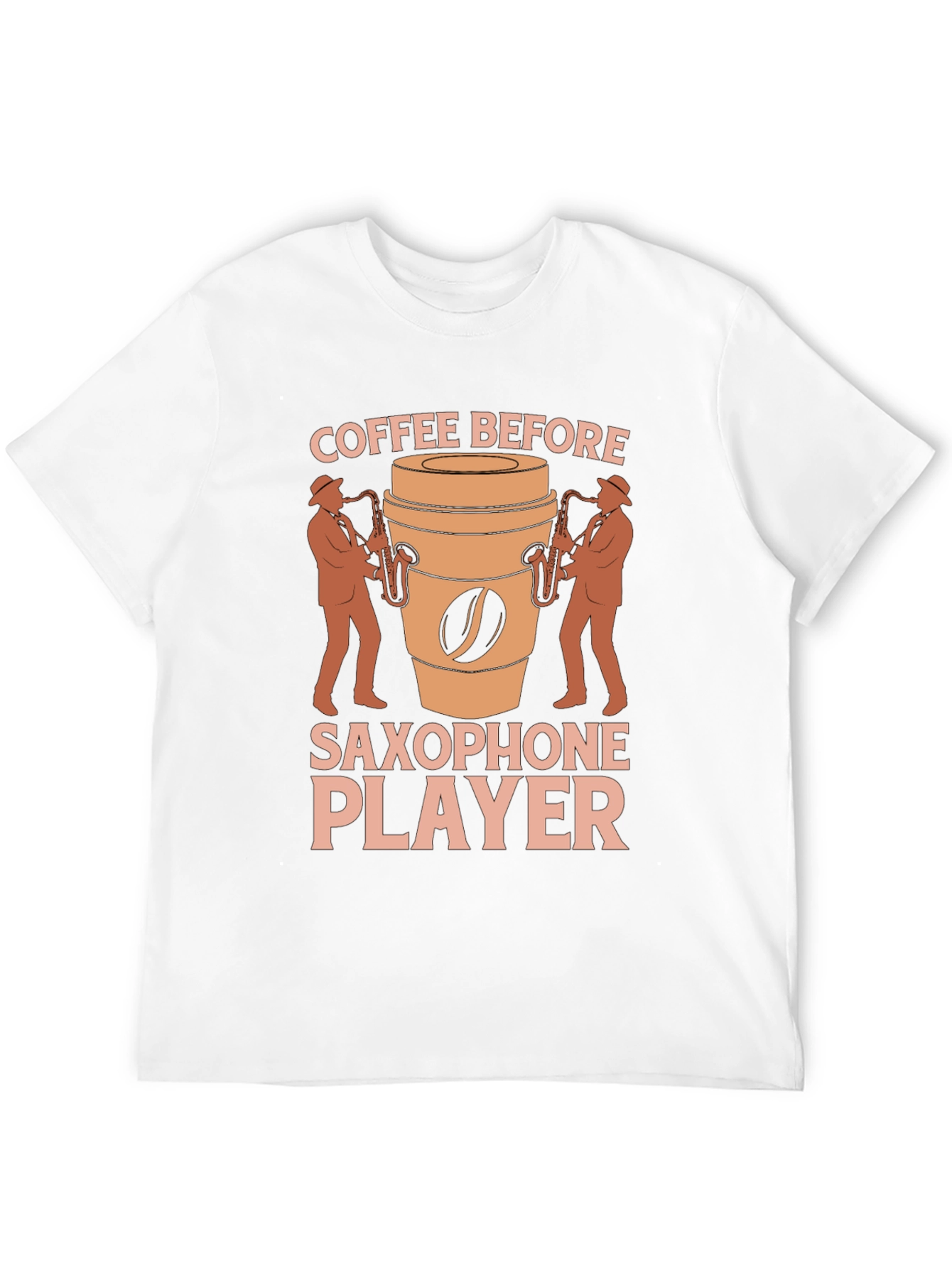 Coffee Before Saxophone Player Graphic T-Shirt