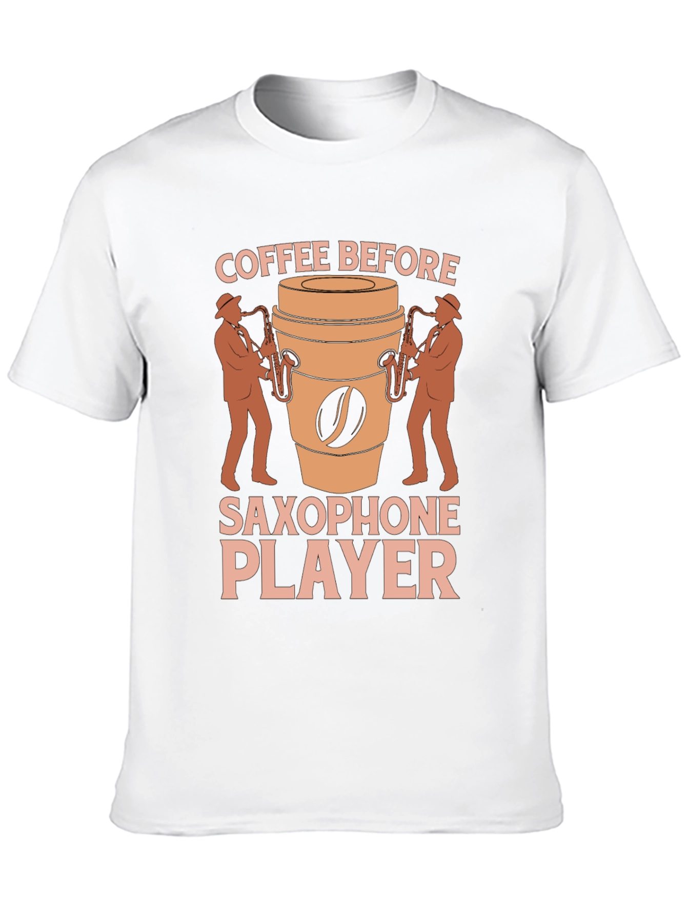 Coffee Before Saxophone Player Graphic T-Shirt