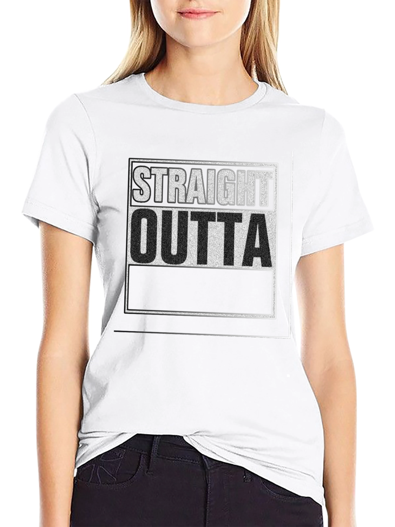 Straight Outta T-Shirt - Black Graphic Tee