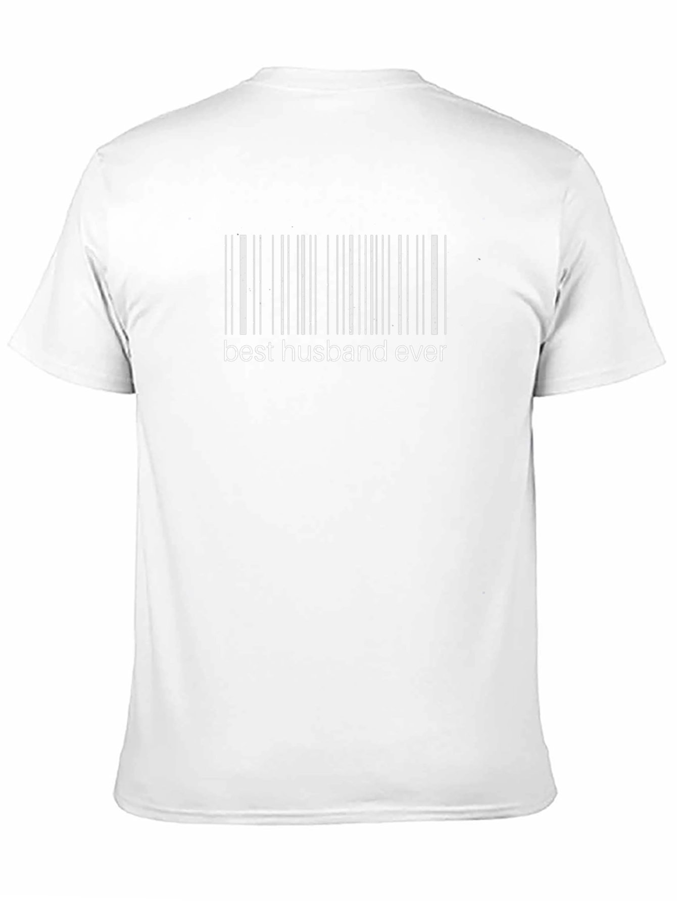 Best Husband Ever Barcode Graphic T-Shirt
