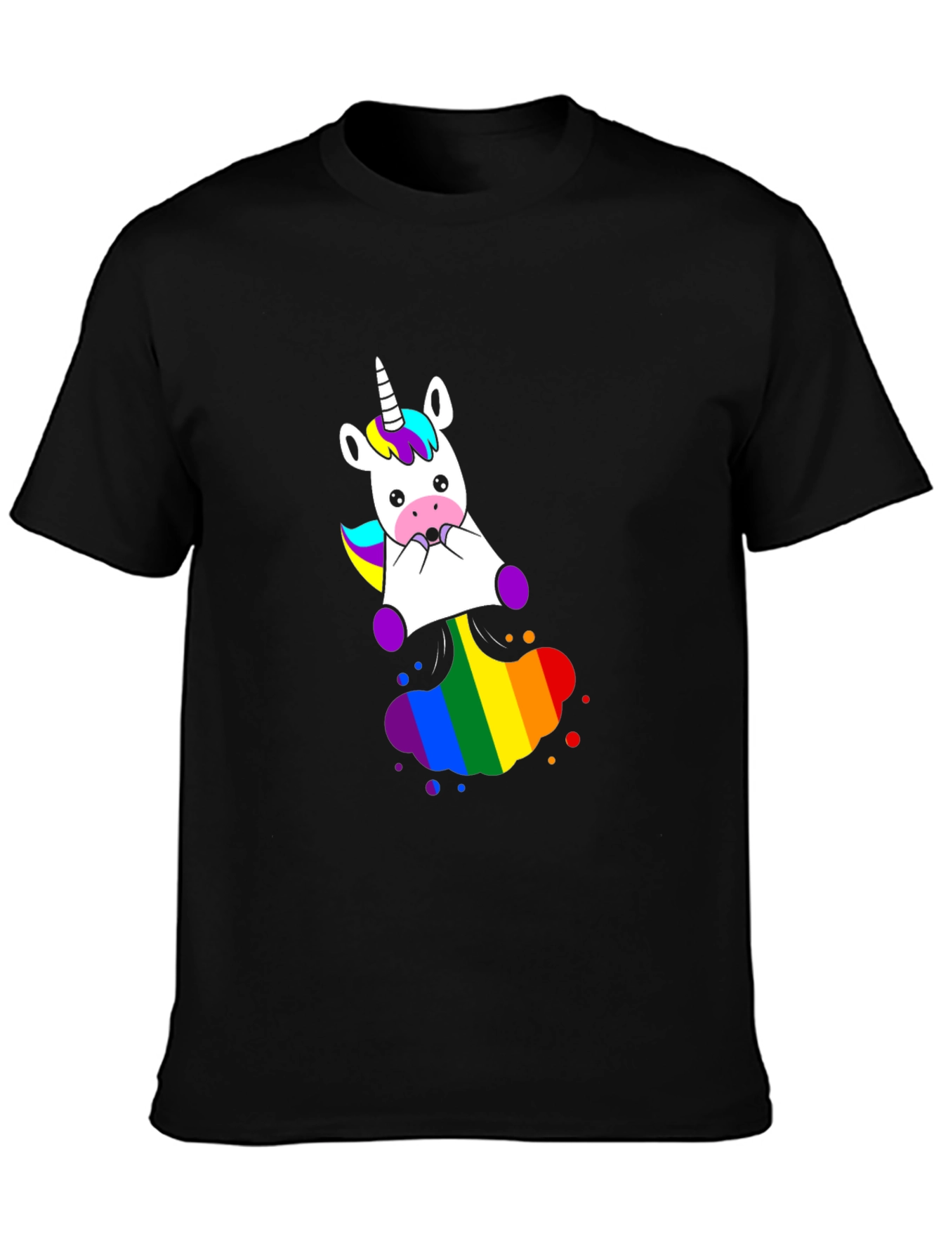 Unicorn Rainbow Graphic T-Shirt
