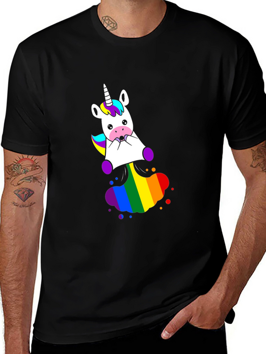 Unicorn Rainbow Graphic T-Shirt