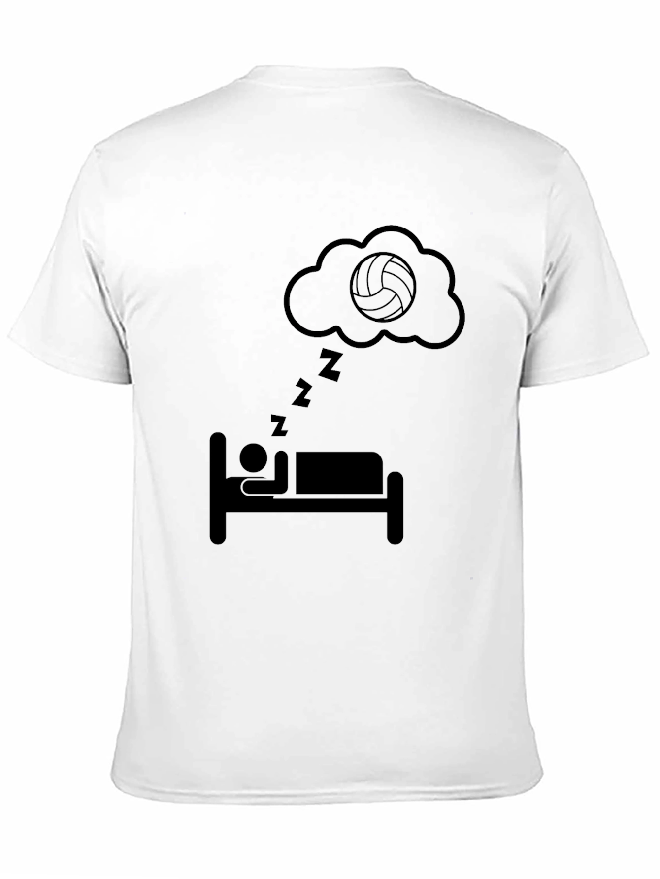 Volleyball Dreamer Black T-Shirt