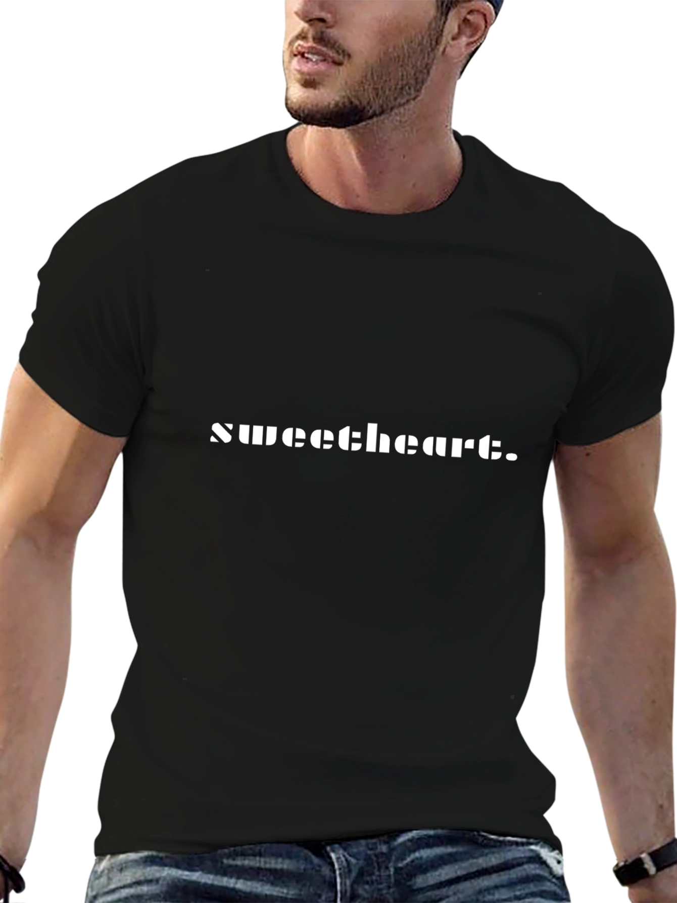 Sweetheart Graphic Black T-Shirt