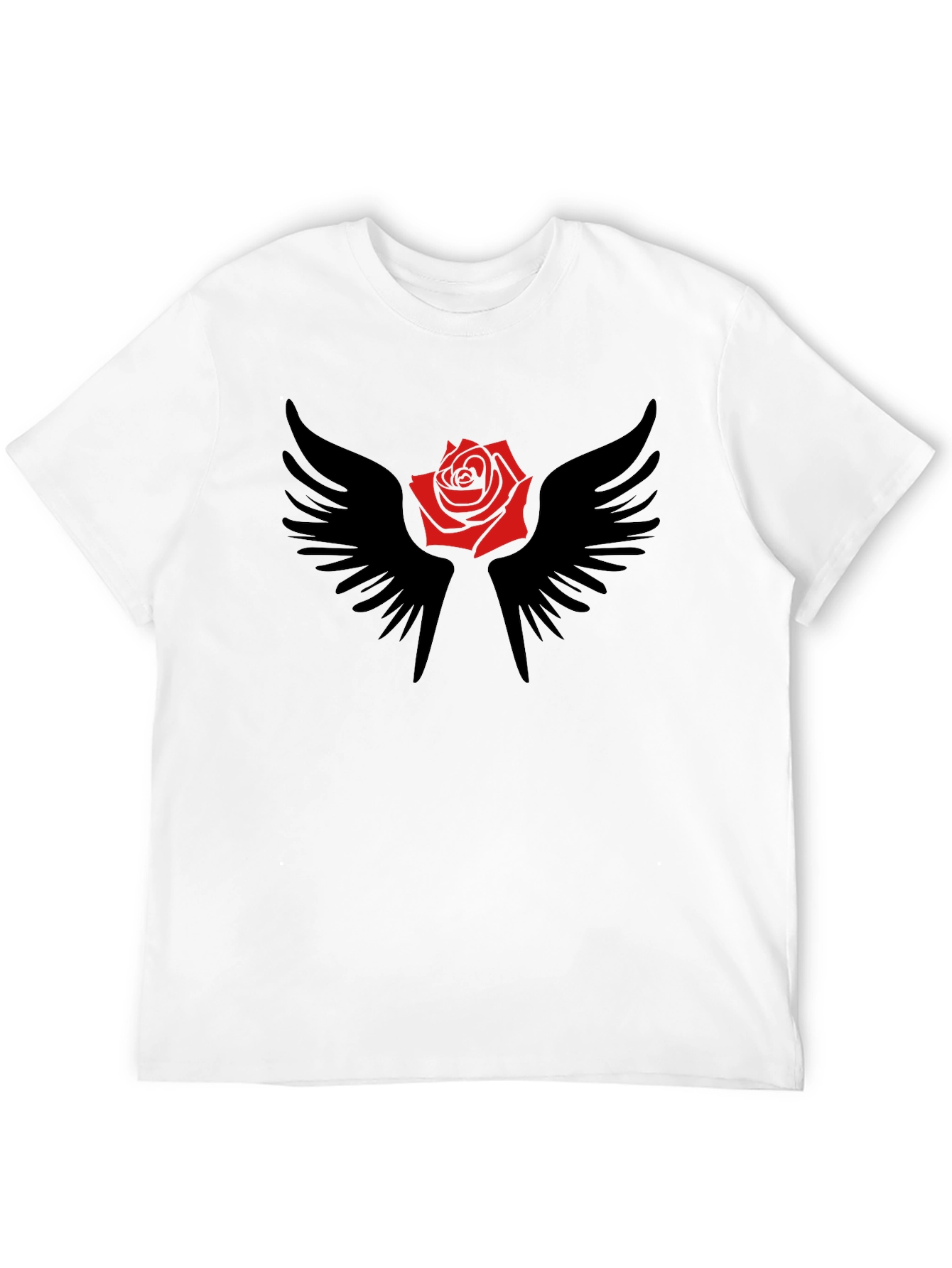 Rose and Wings Graphic T-Shirt