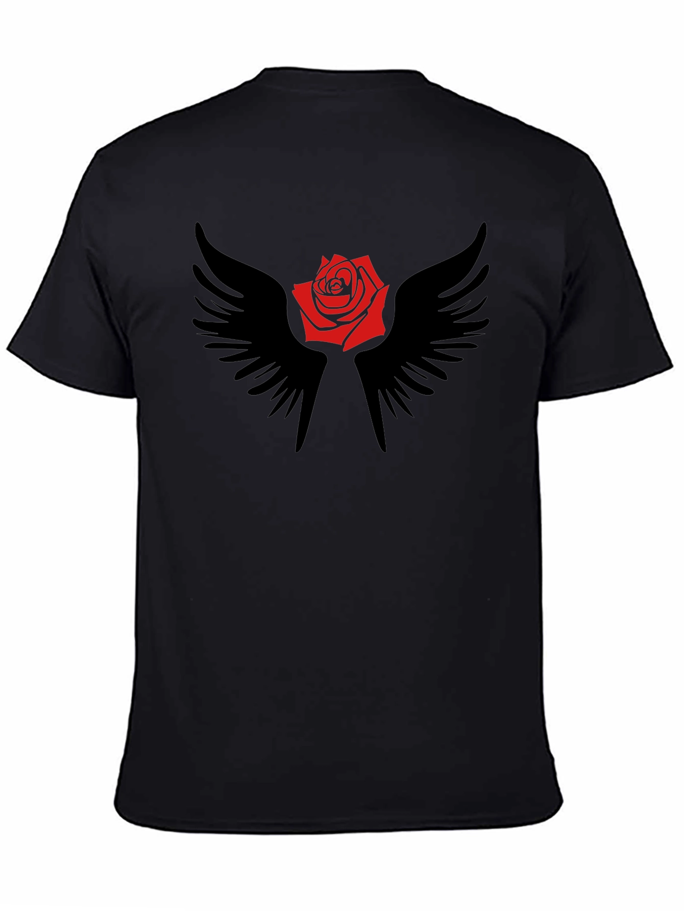 Rose and Wings Graphic T-Shirt
