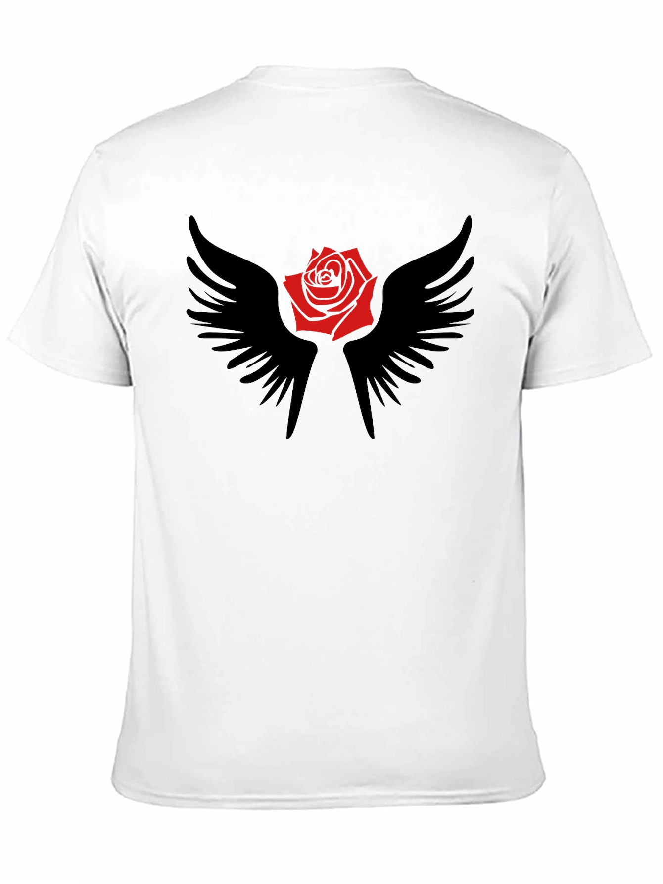 Rose and Wings Graphic T-Shirt