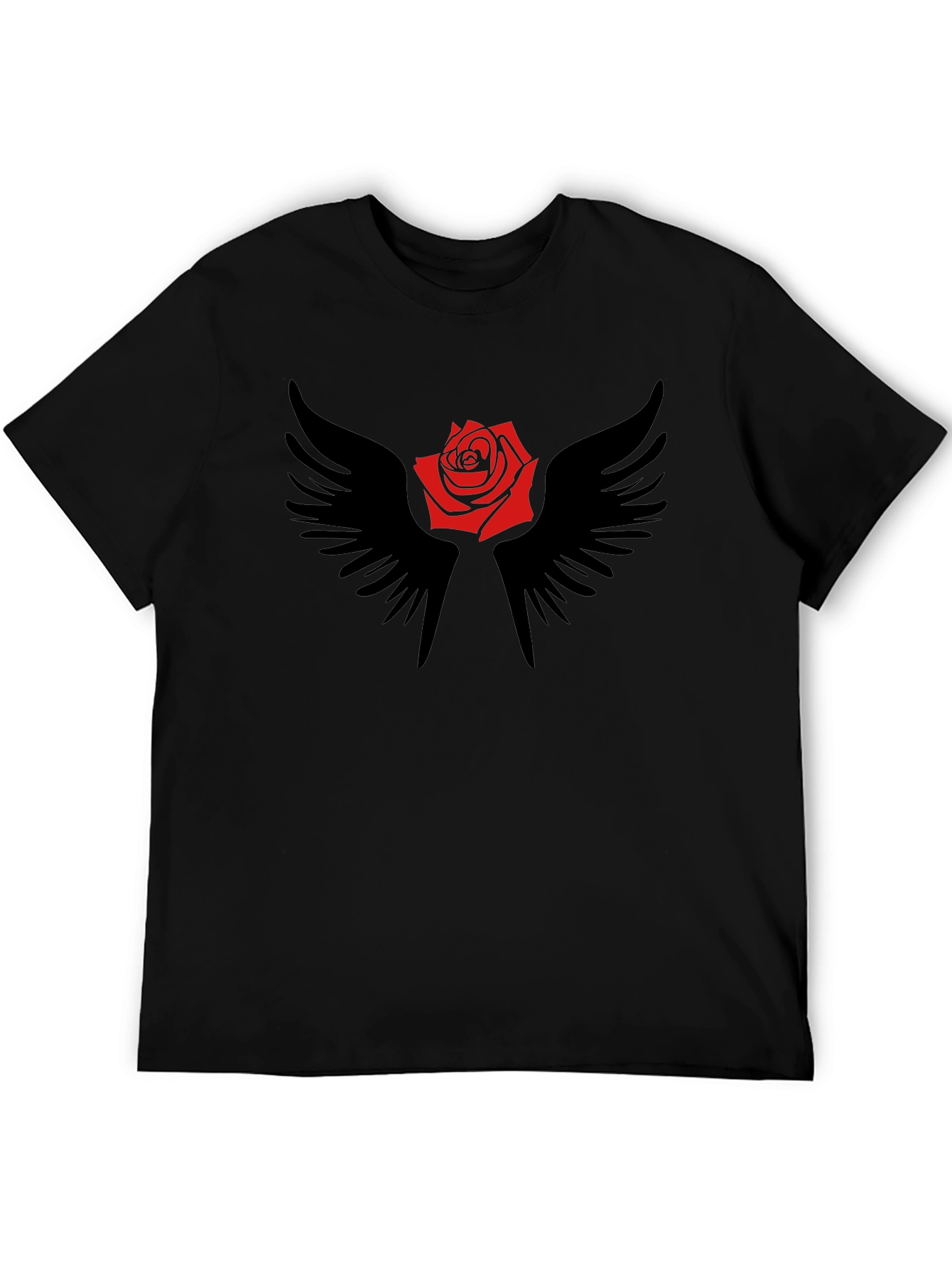 Rose and Wings Graphic T-Shirt