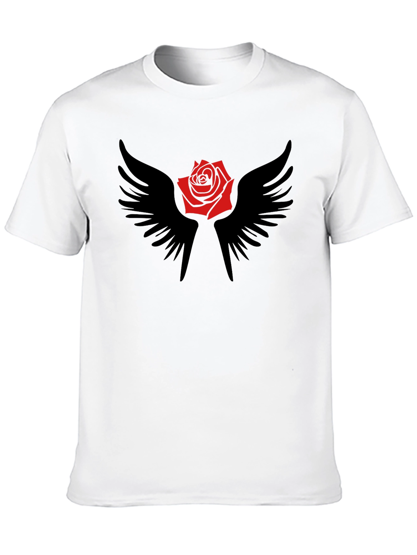 Rose and Wings Graphic T-Shirt