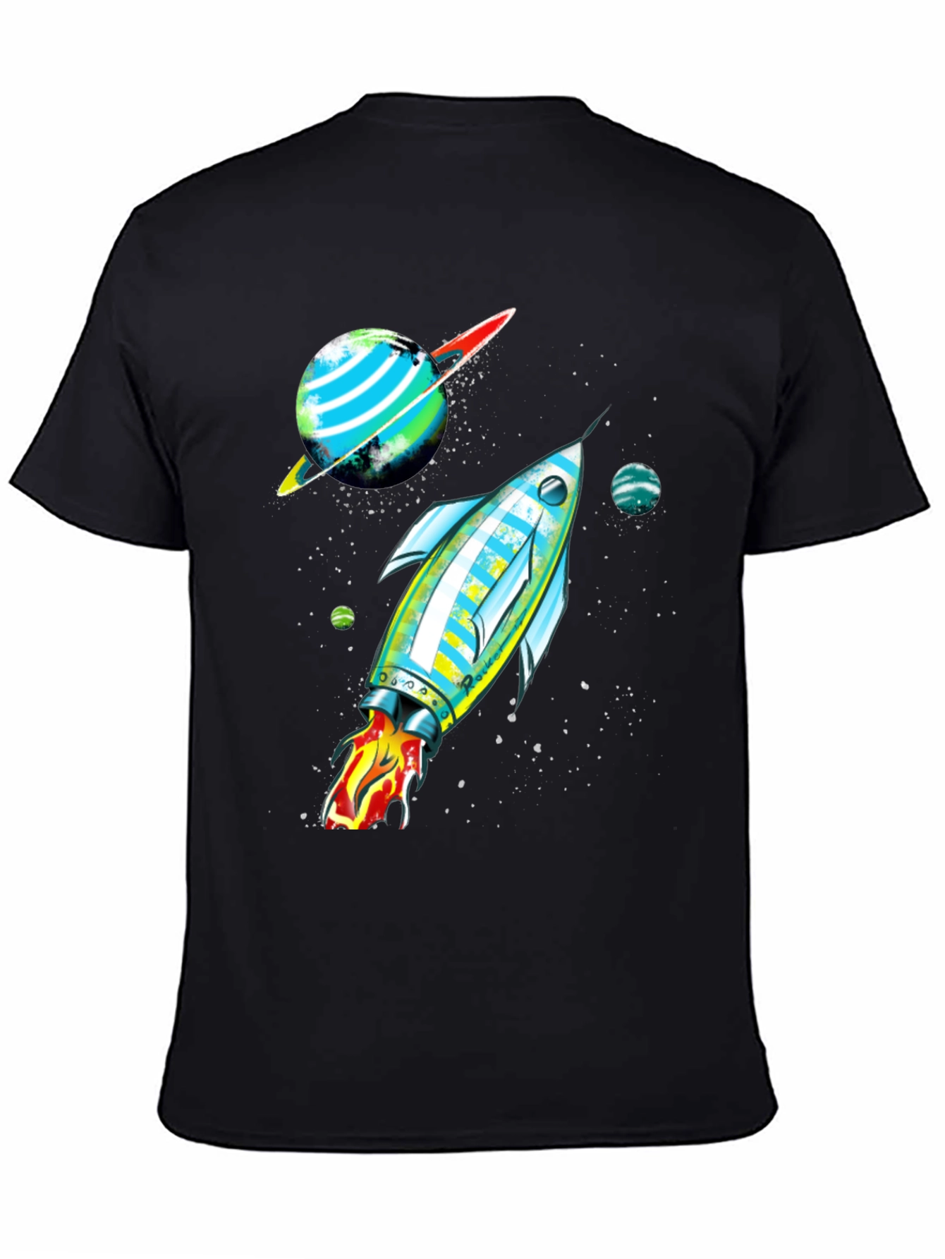 Cosmic Rocket Graphic Tee - Space Adventure Shirt