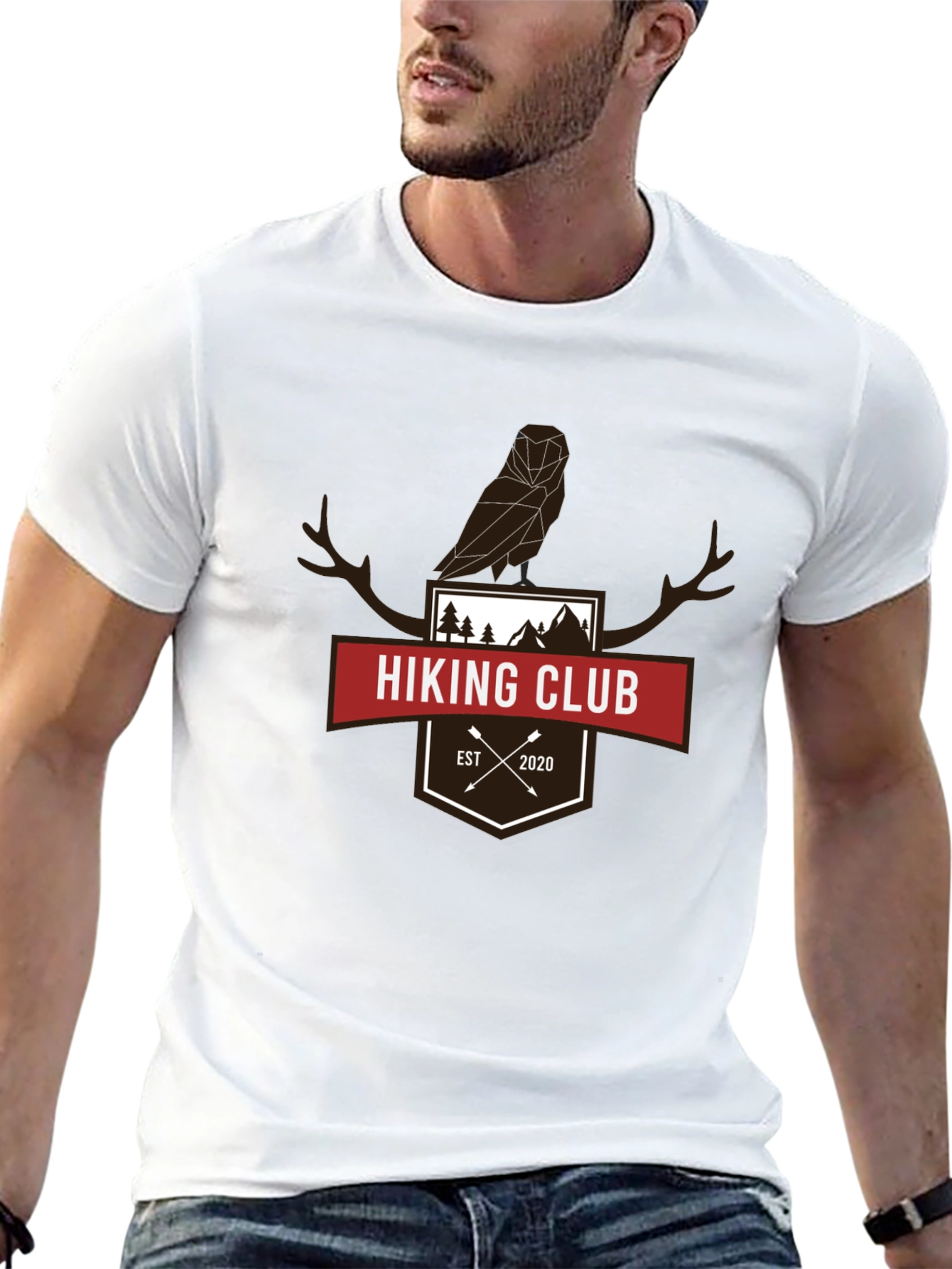 Hiking Club Graphic T-Shirt - Black