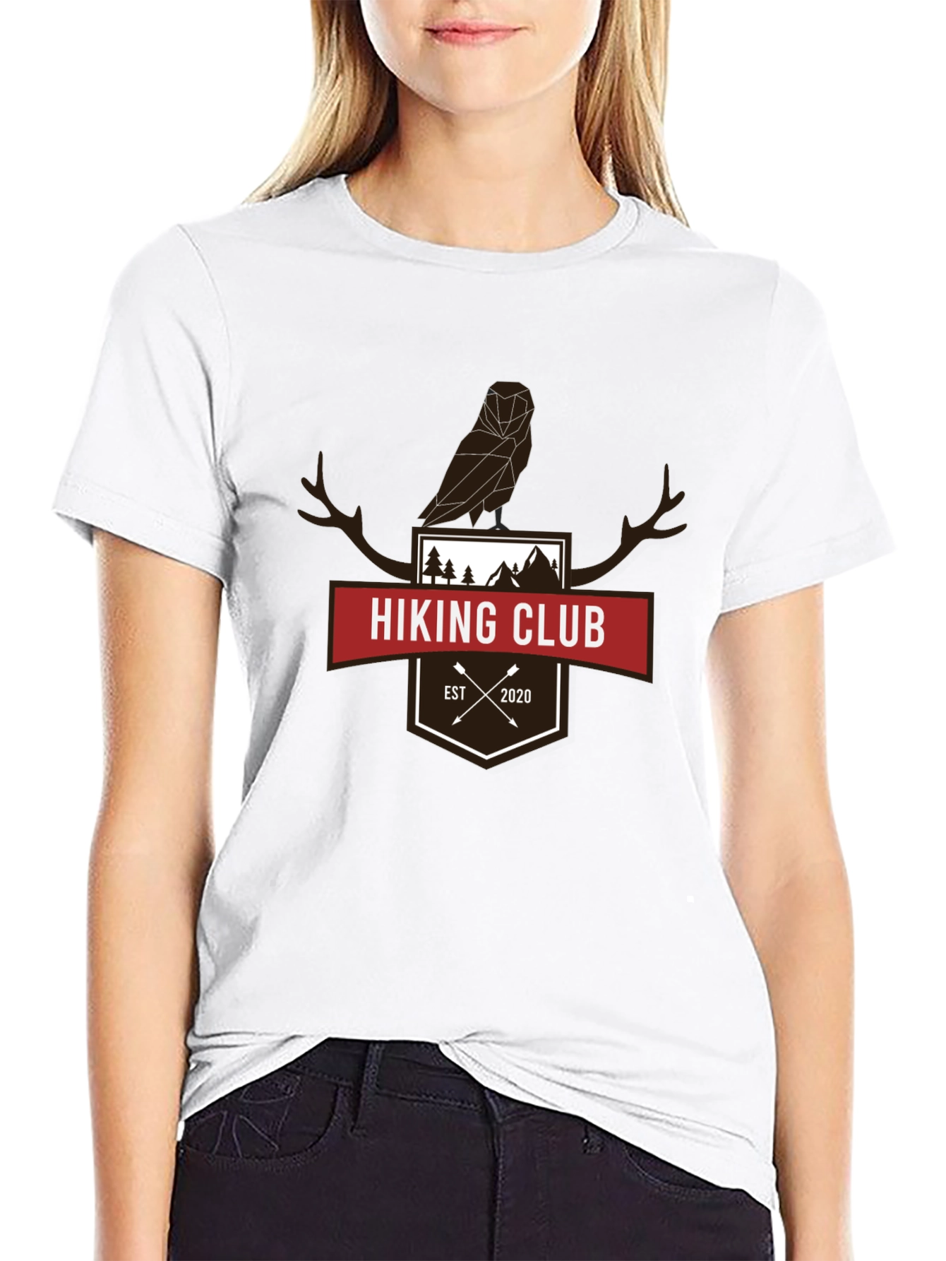 Hiking Club Graphic T-Shirt - Black