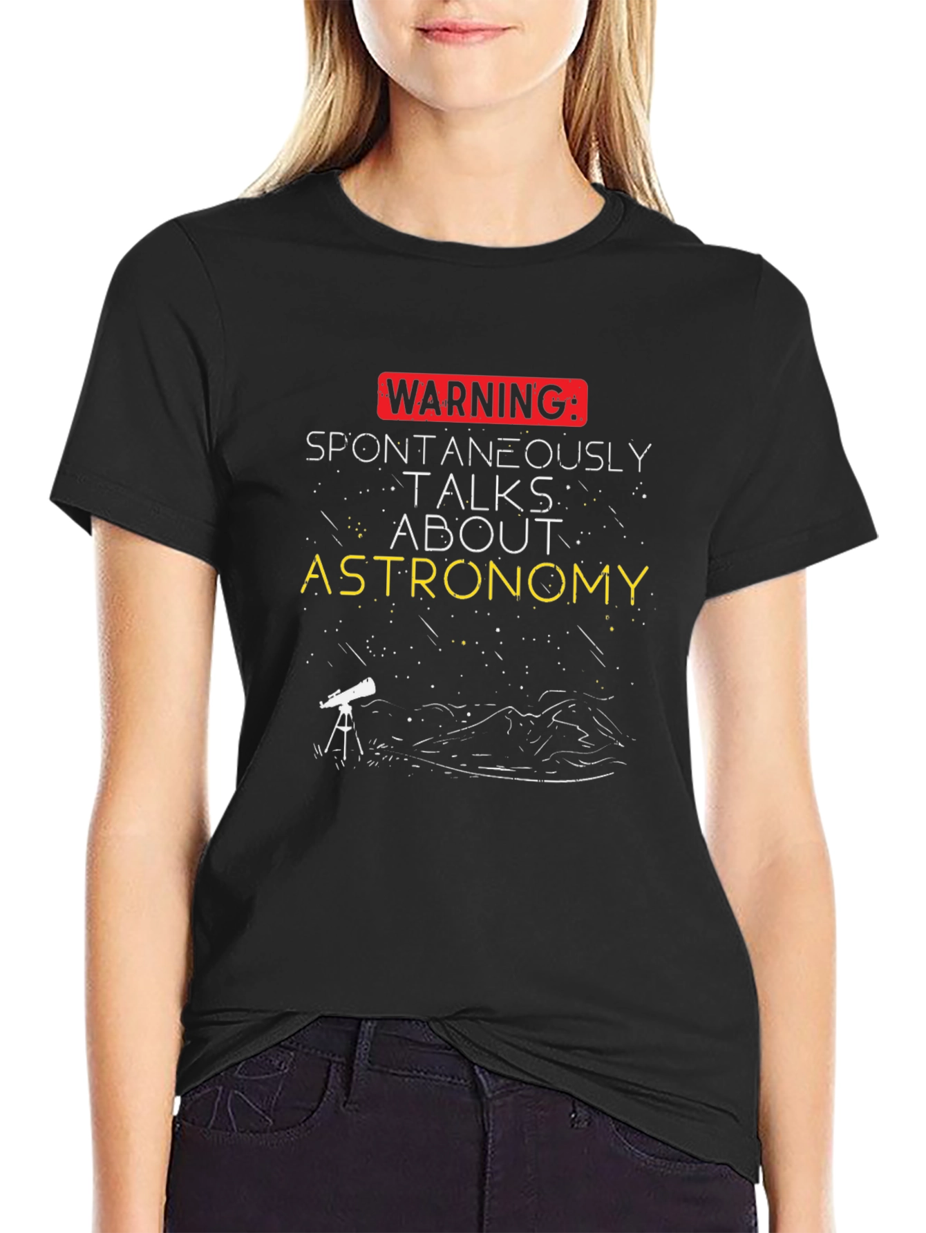 Astronomy Lovers T-Shirt - Warning: Talks About Astronomy